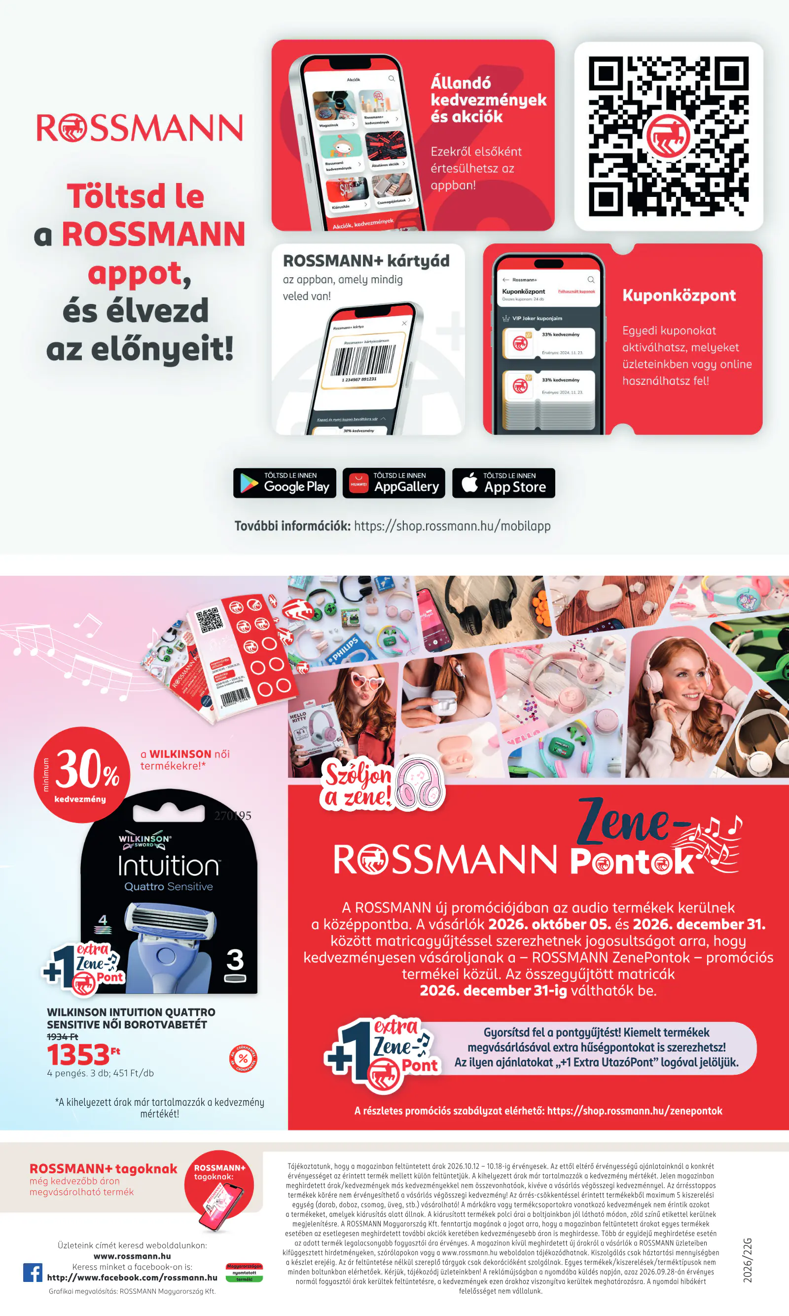 Rossmann magazin, 16. oldal (okt. 12–18.)
