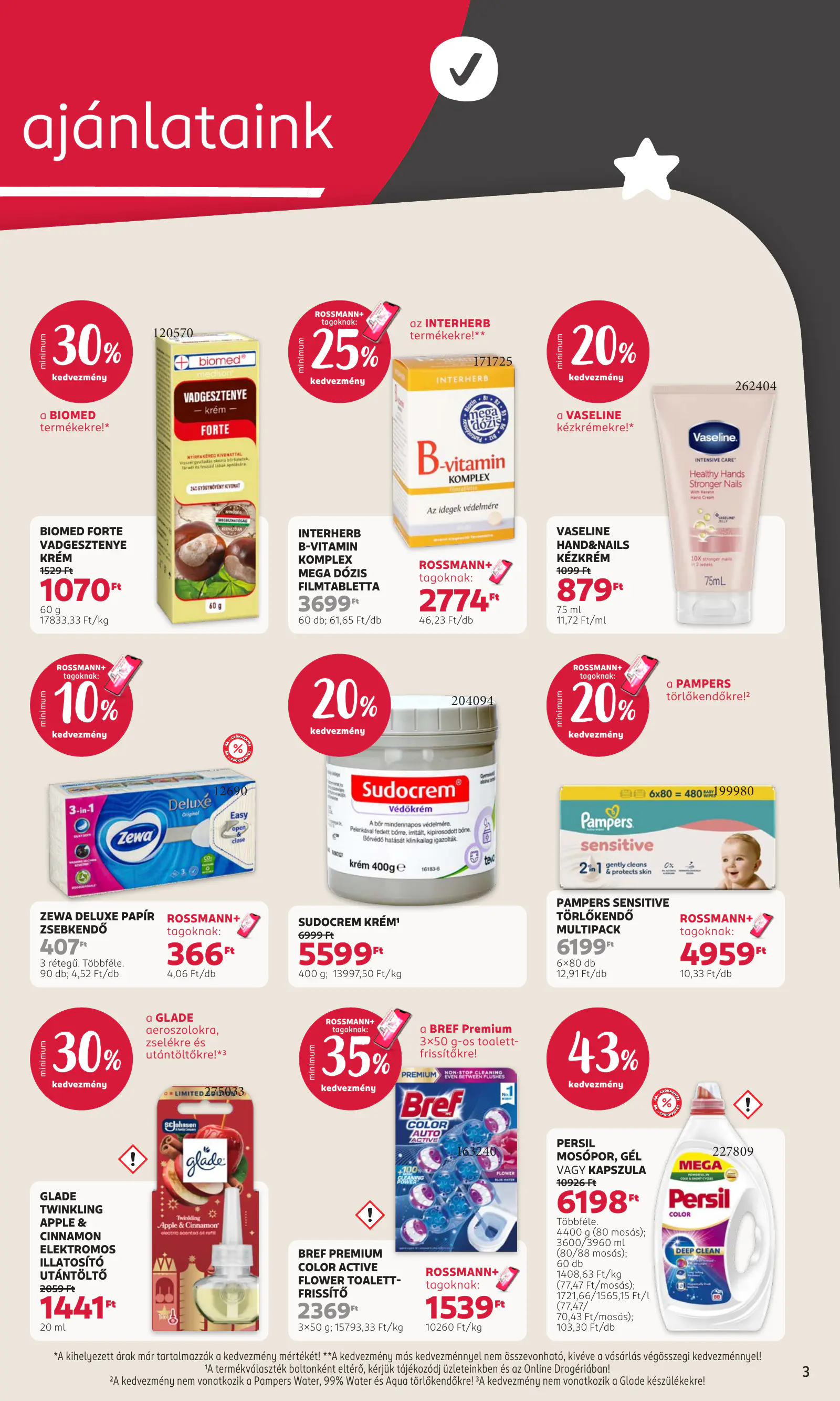 Rossmann magazin, 3. oldal (okt. 19–30.)