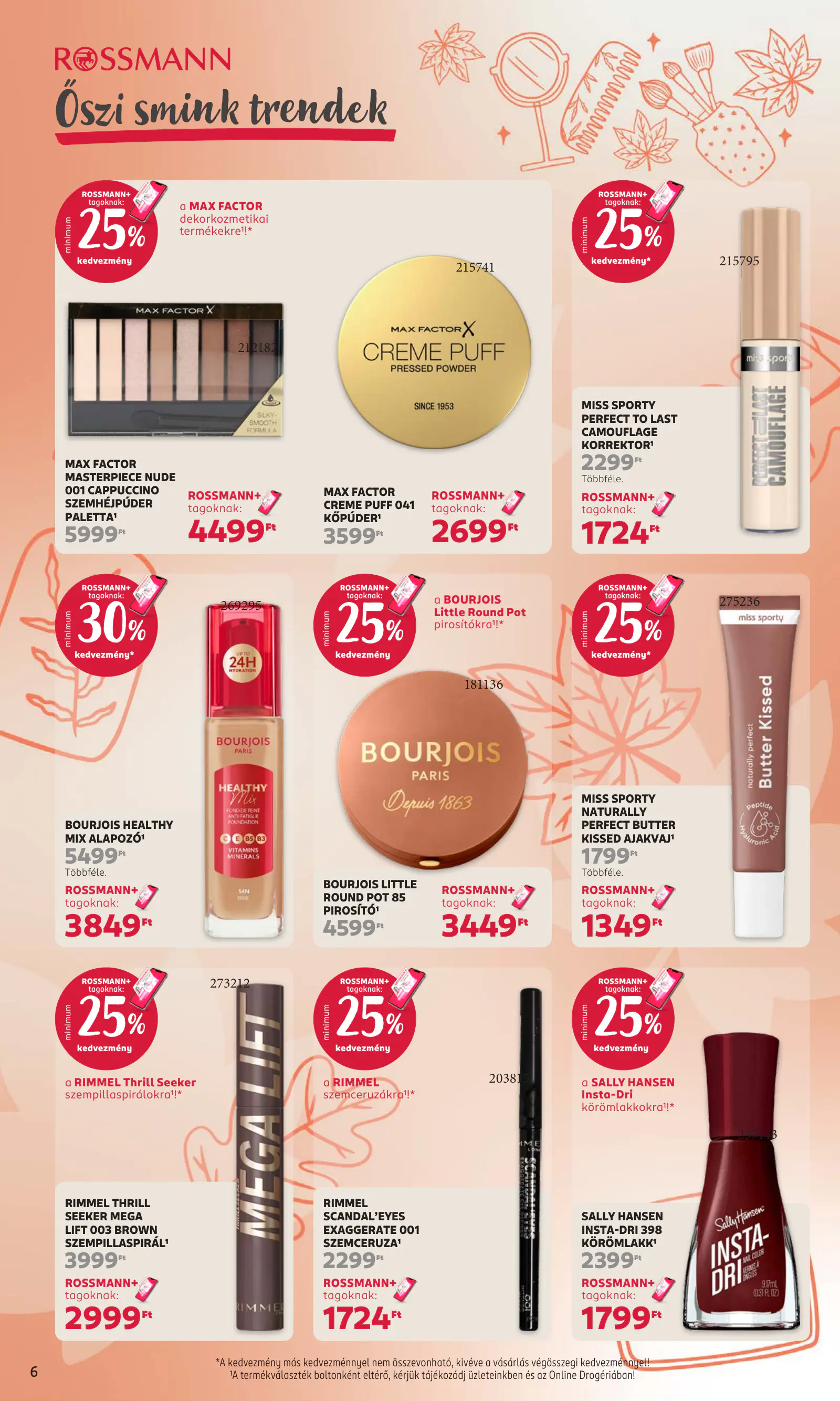 Rossmann magazin, 6. oldal (okt. 19–30.)