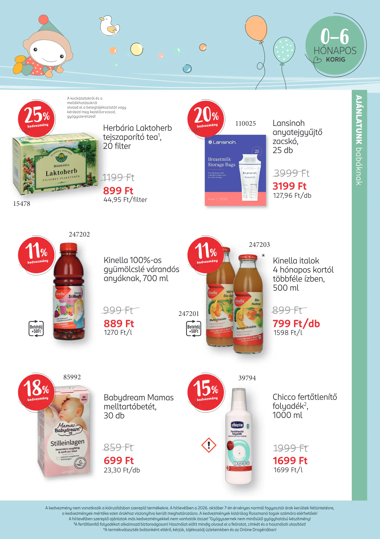 Rossmann Rossmanó magazin, 9. oldal (okt. 12. – nov. 8.)