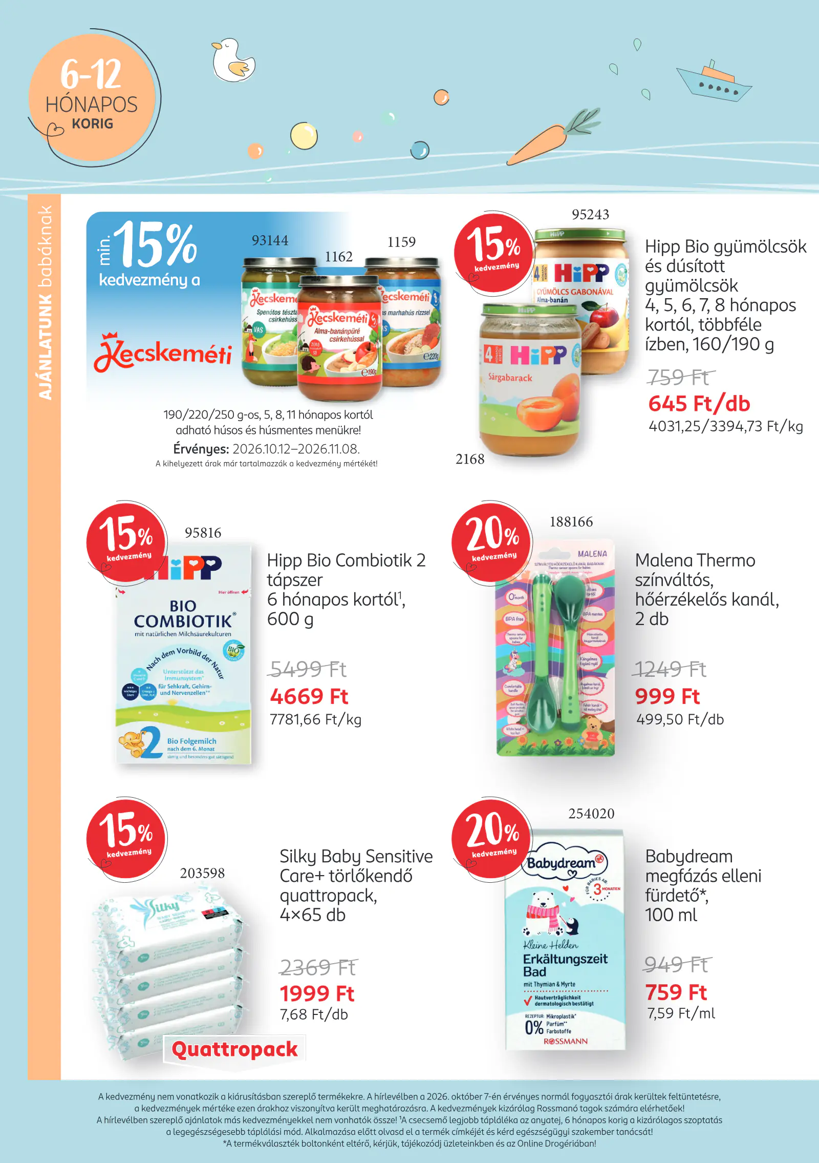 Rossmann Rossmanó magazin, 10. oldal (okt. 12. – nov. 8.)