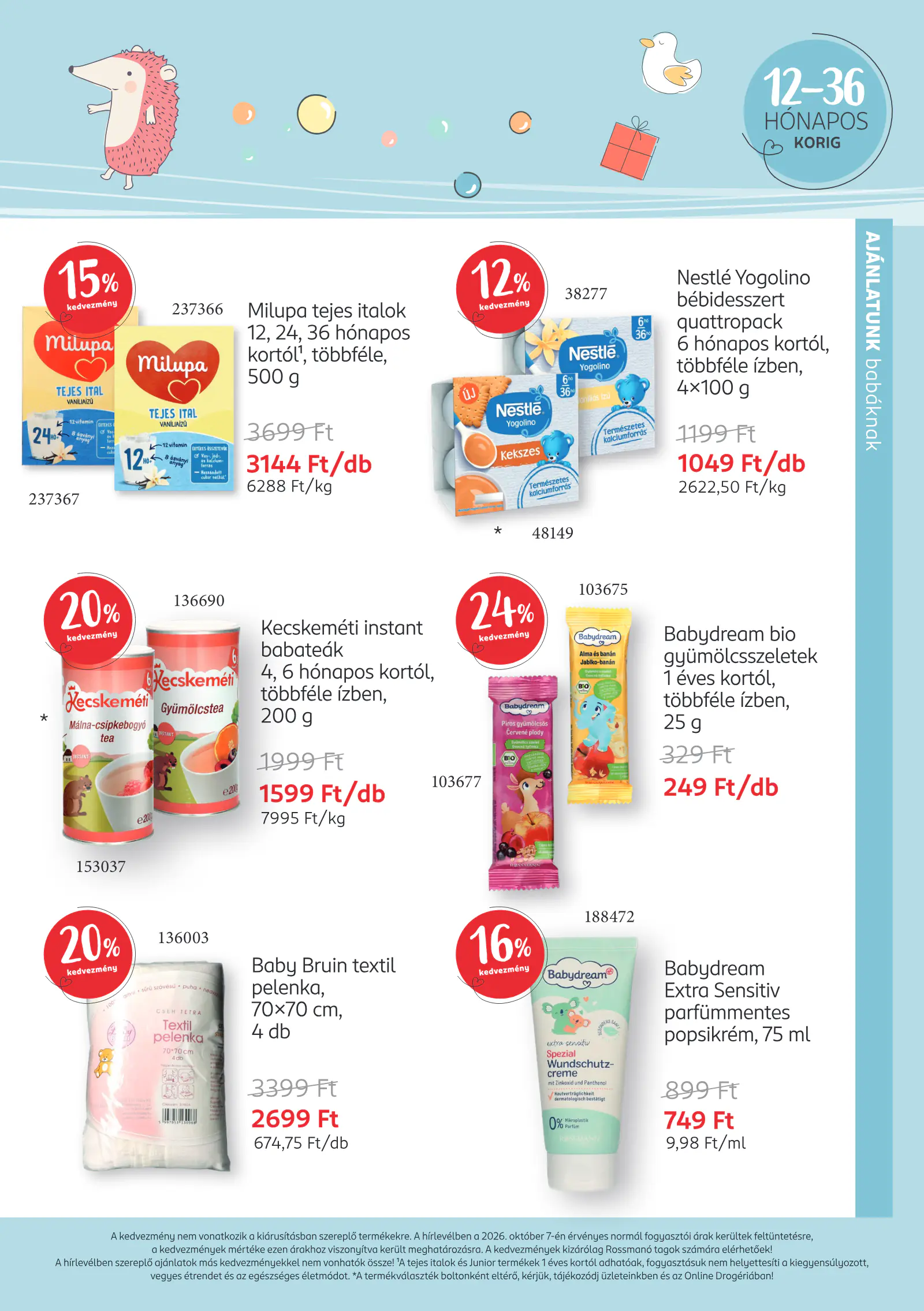 Rossmann Rossmanó magazin, 11. oldal (okt. 12. – nov. 8.)