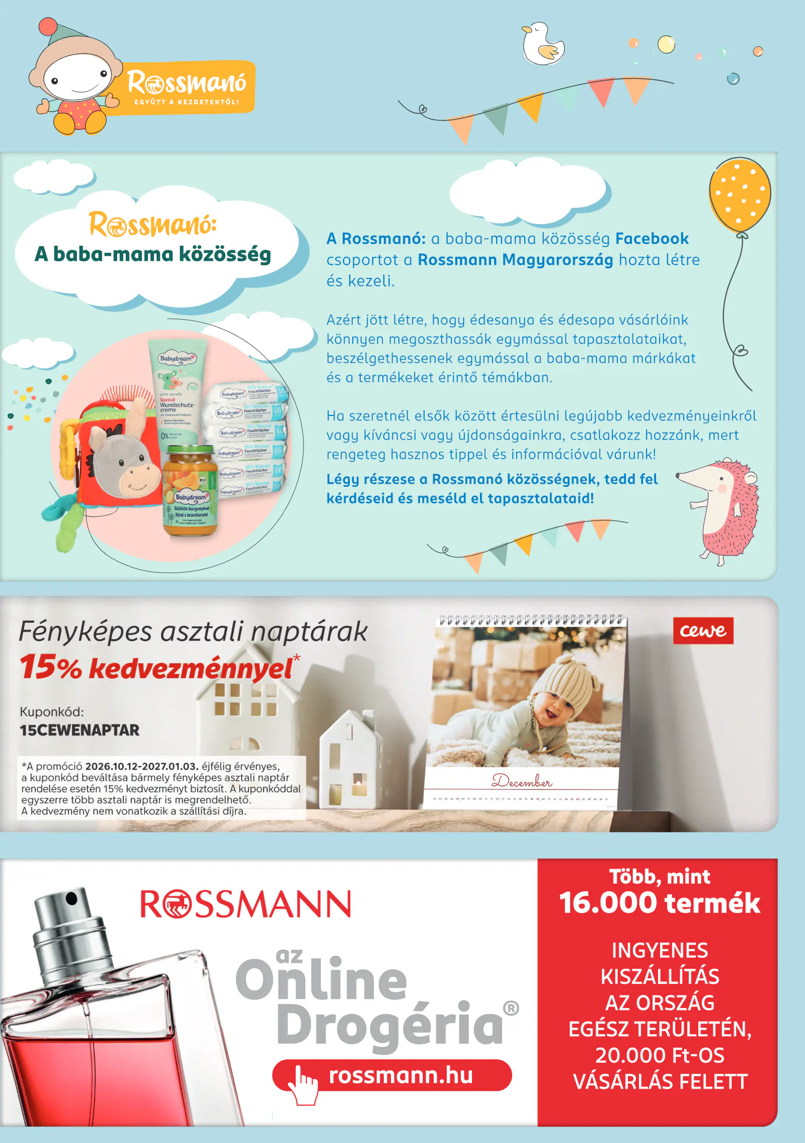 Rossmann Rossmanó magazin, 13. oldal (okt. 12. – nov. 8.)