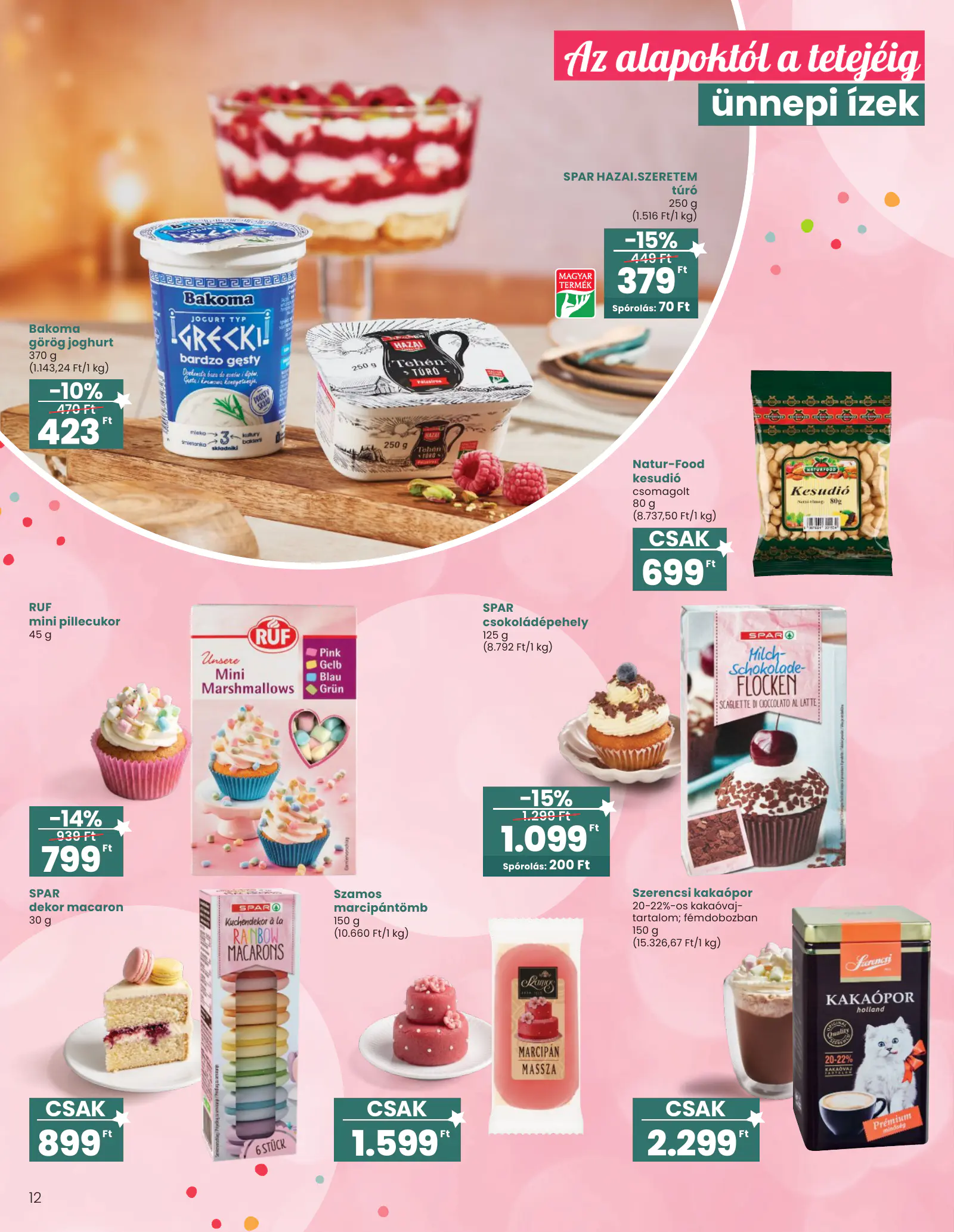 Spar Ajándék katalógus 1., 12. oldal (okt. 14. – nov. 11.)