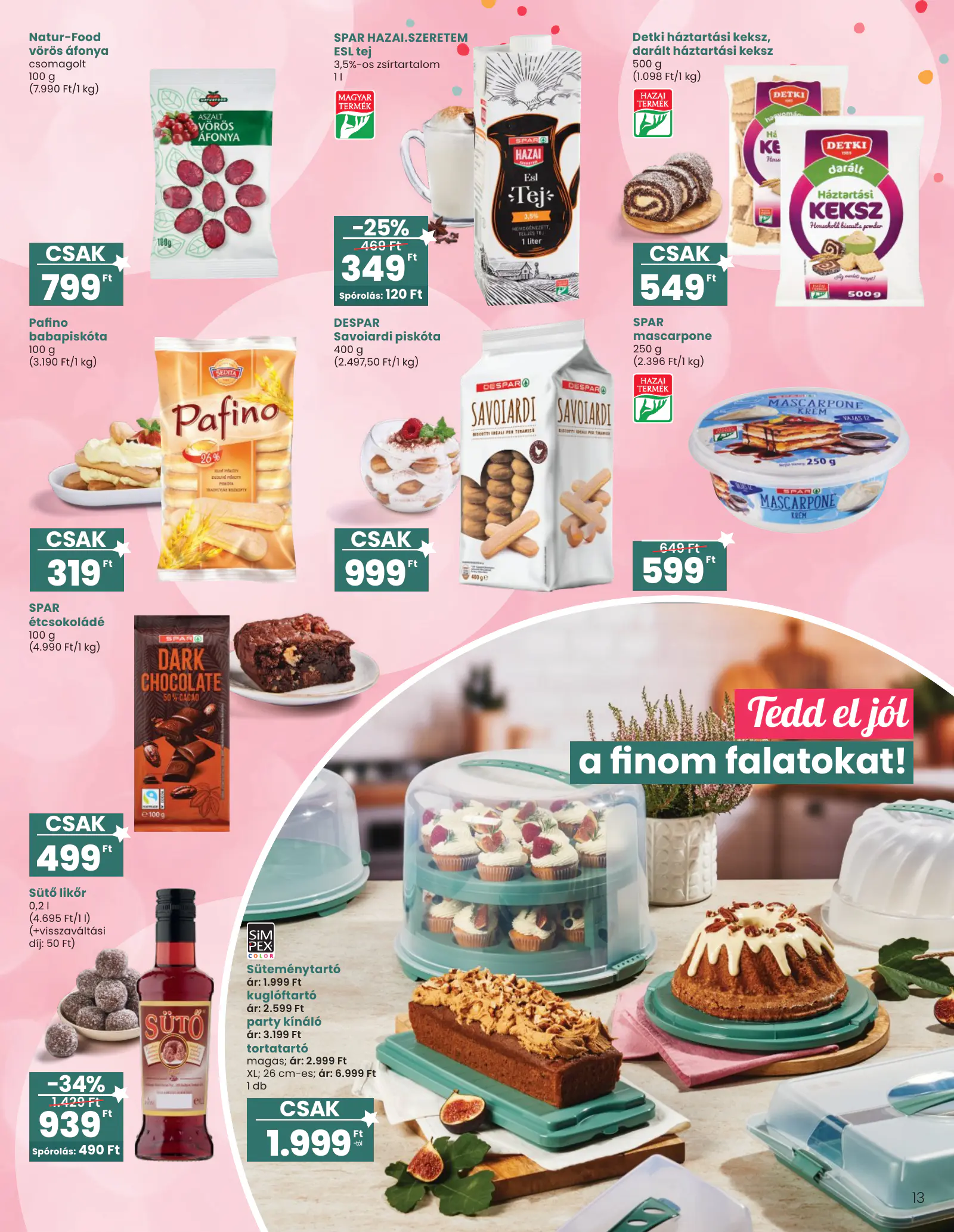 Spar Ajándék katalógus 1., 13. oldal (okt. 14. – nov. 11.)
