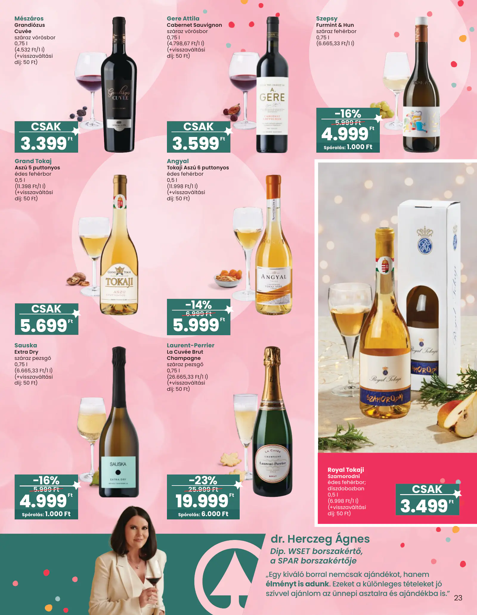 Spar Ajándék katalógus 1., 23. oldal (okt. 14. – nov. 11.)