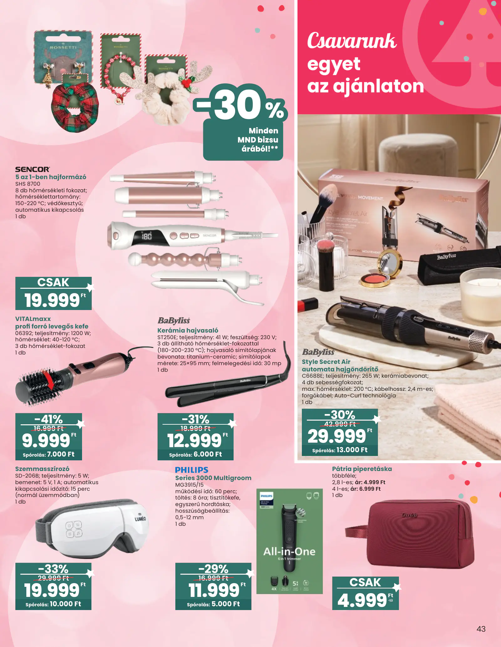 Spar Ajándék katalógus 1., 43. oldal (okt. 14. – nov. 11.)