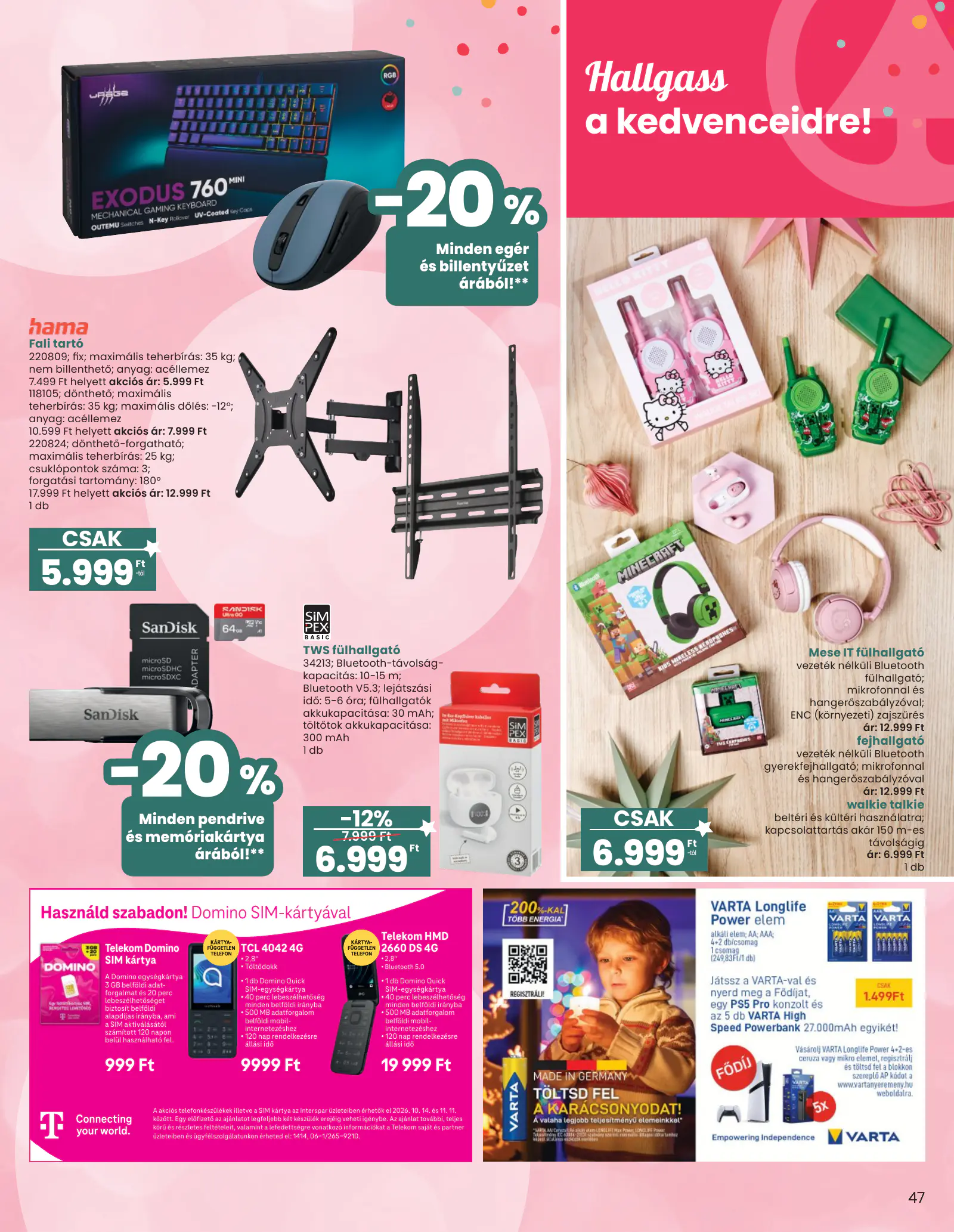 Spar Ajándék katalógus 1., 47. oldal (okt. 14. – nov. 11.)