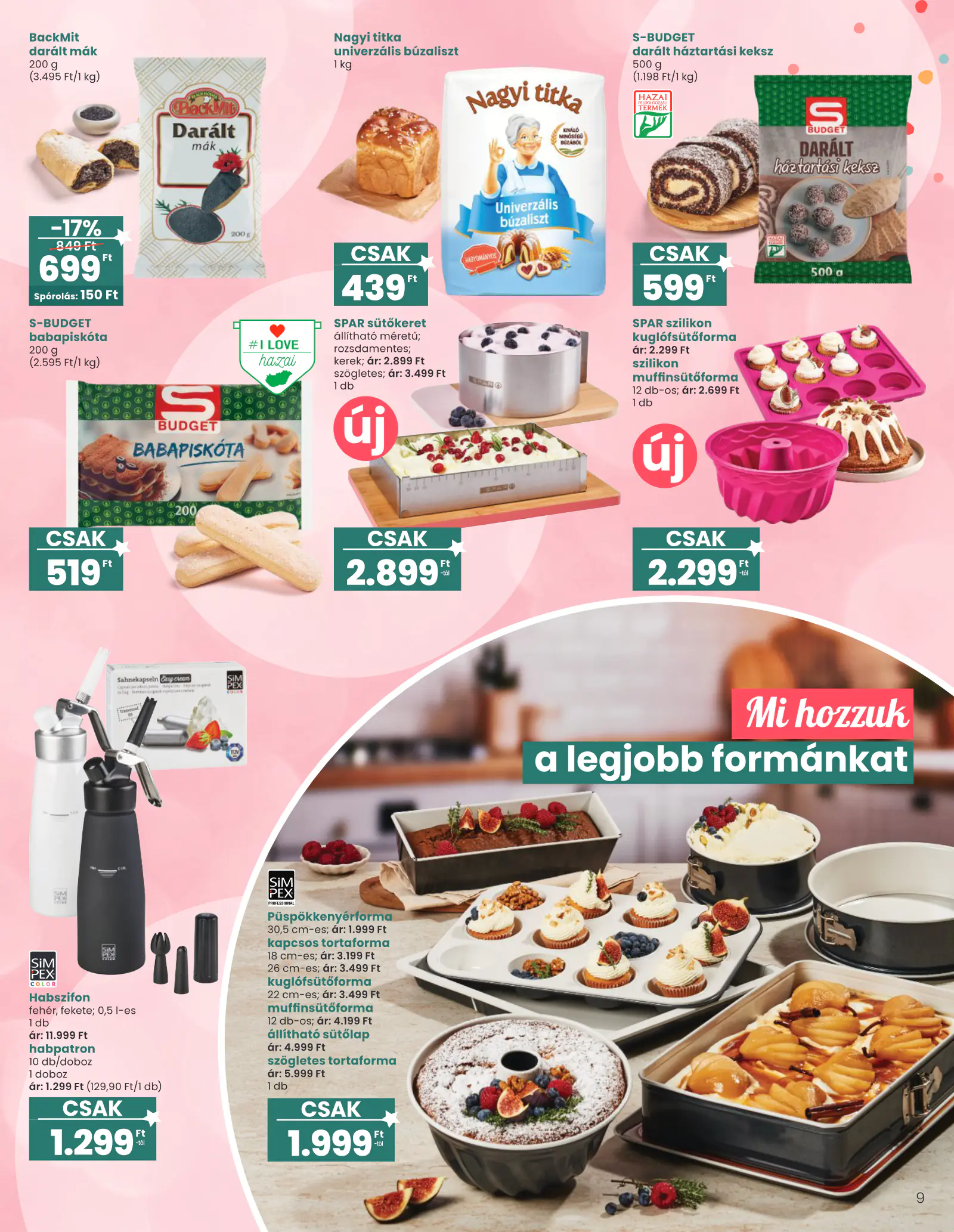 Spar Ajándék katalógus 1., 9. oldal (okt. 15. – nov. 11.)