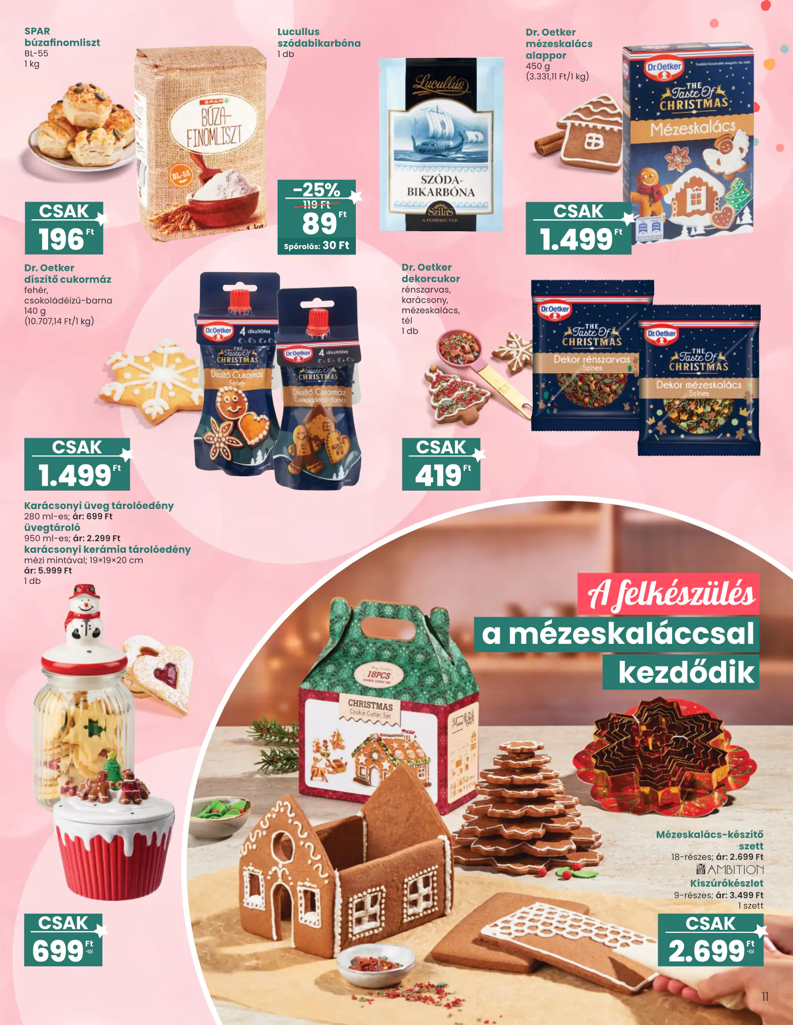 Spar Ajándék katalógus 1., 11. oldal (okt. 15. – nov. 11.)