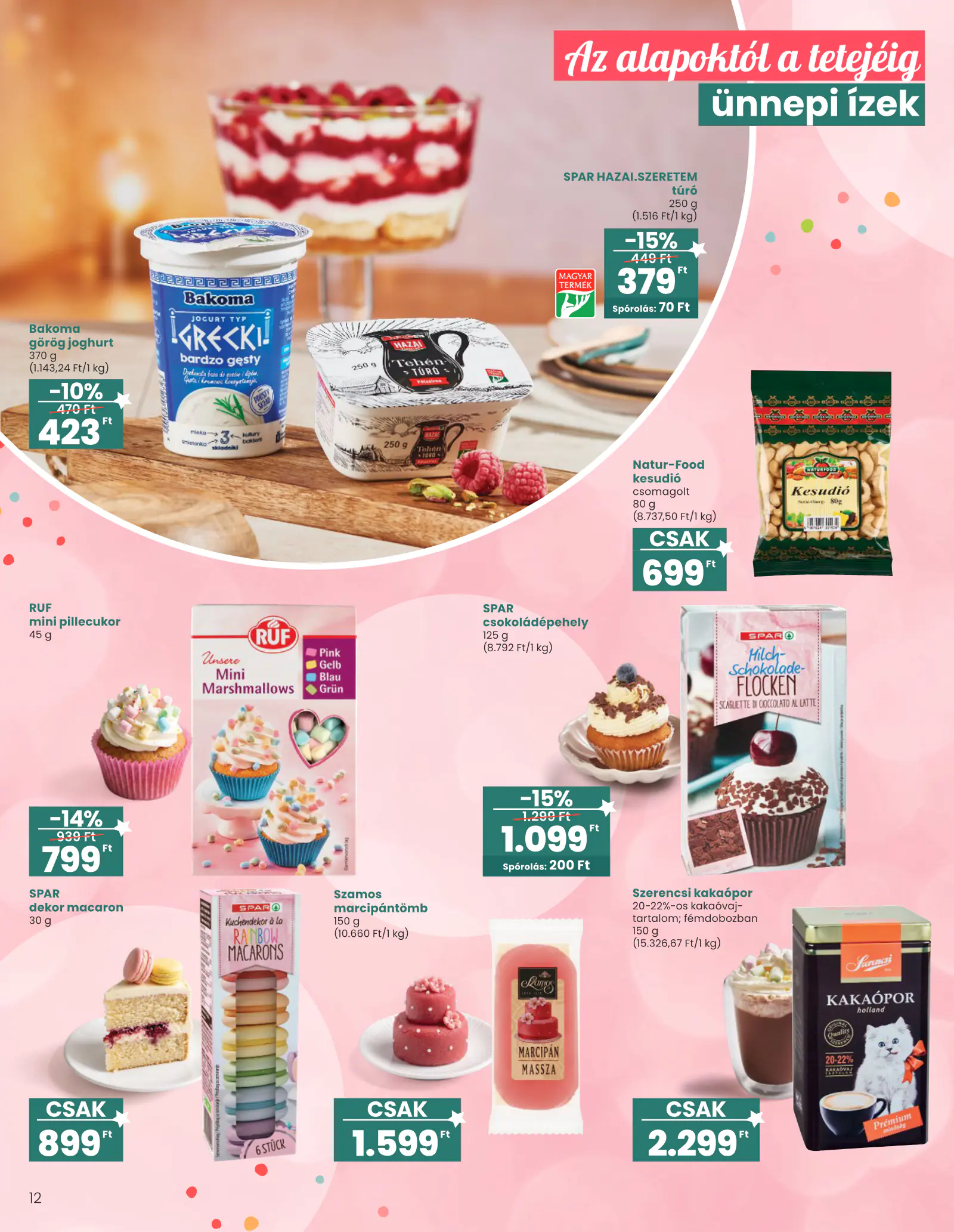 Spar Ajándék katalógus 1., 12. oldal (okt. 15. – nov. 11.)