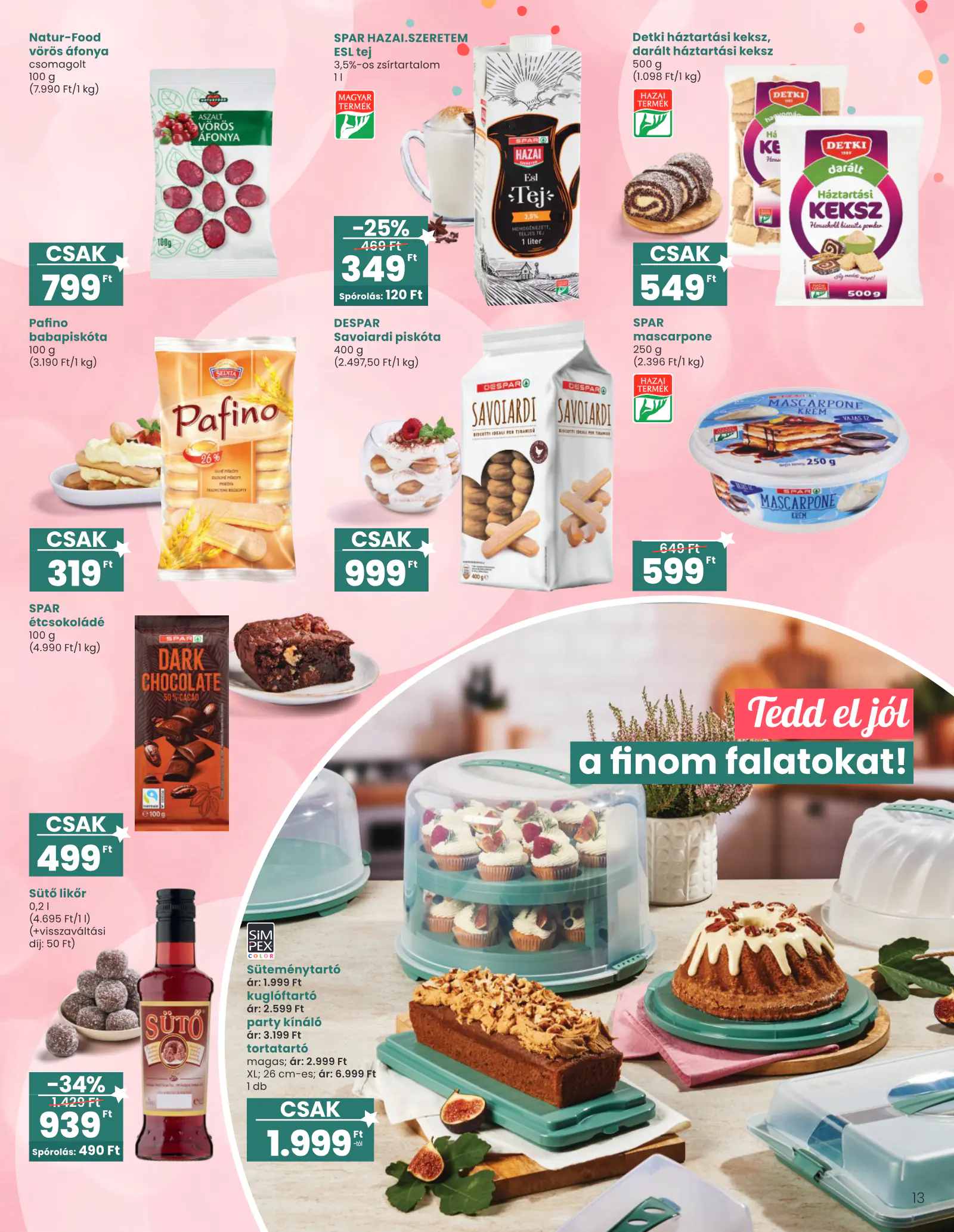 Spar Ajándék katalógus 1., 13. oldal (okt. 15. – nov. 11.)