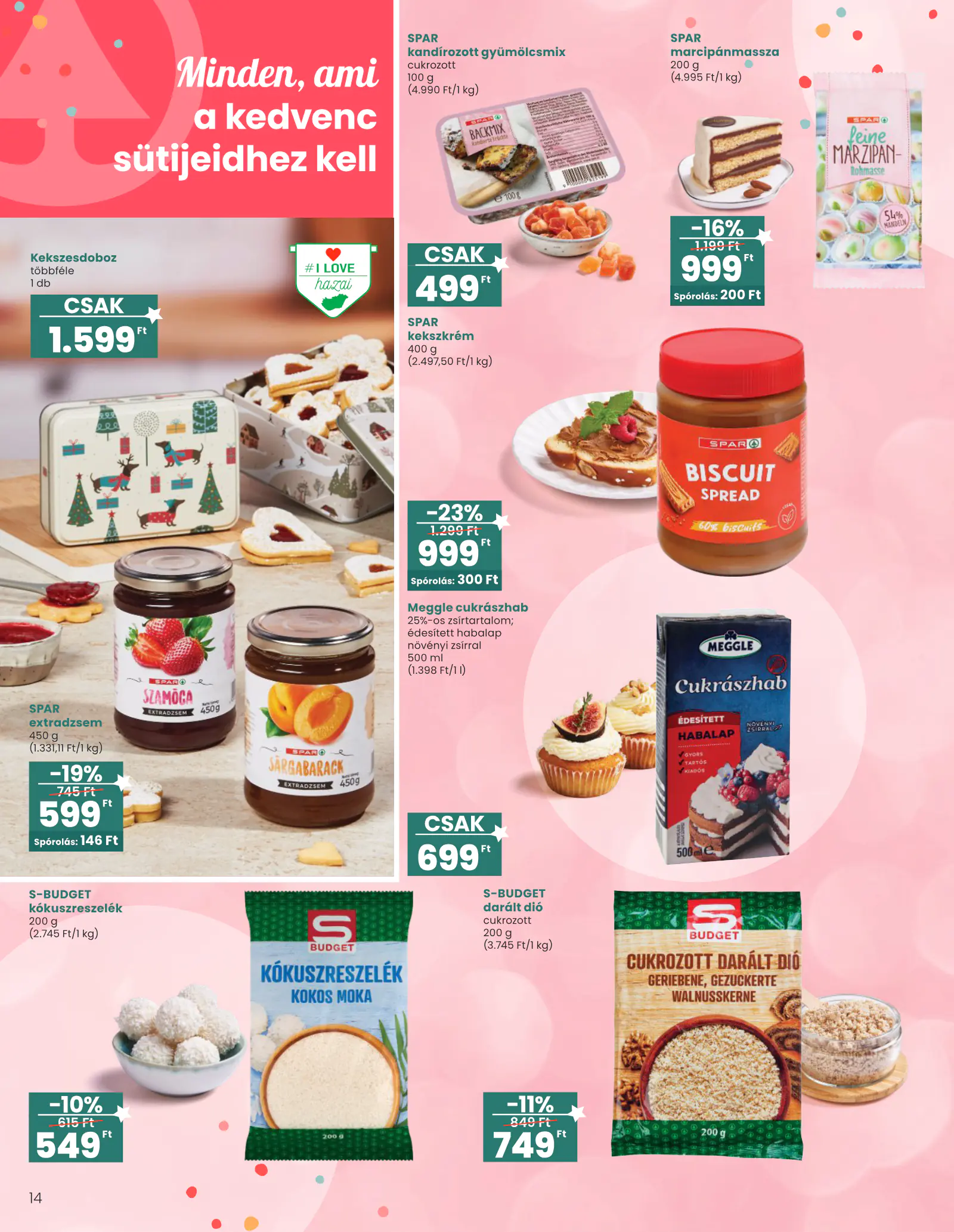 Spar Ajándék katalógus 1., 14. oldal (okt. 15. – nov. 11.)