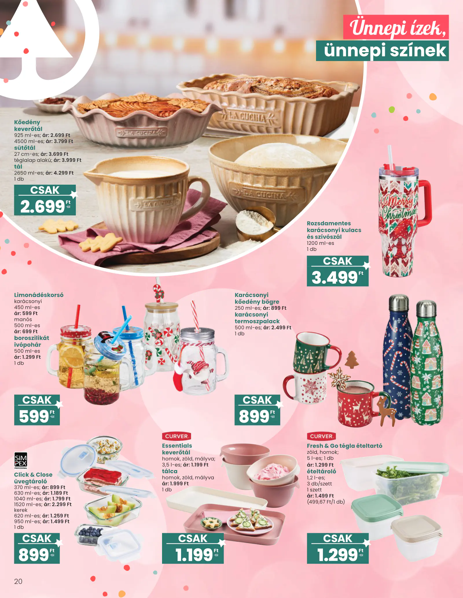 Spar Ajándék katalógus 1., 20. oldal (okt. 15. – nov. 11.)