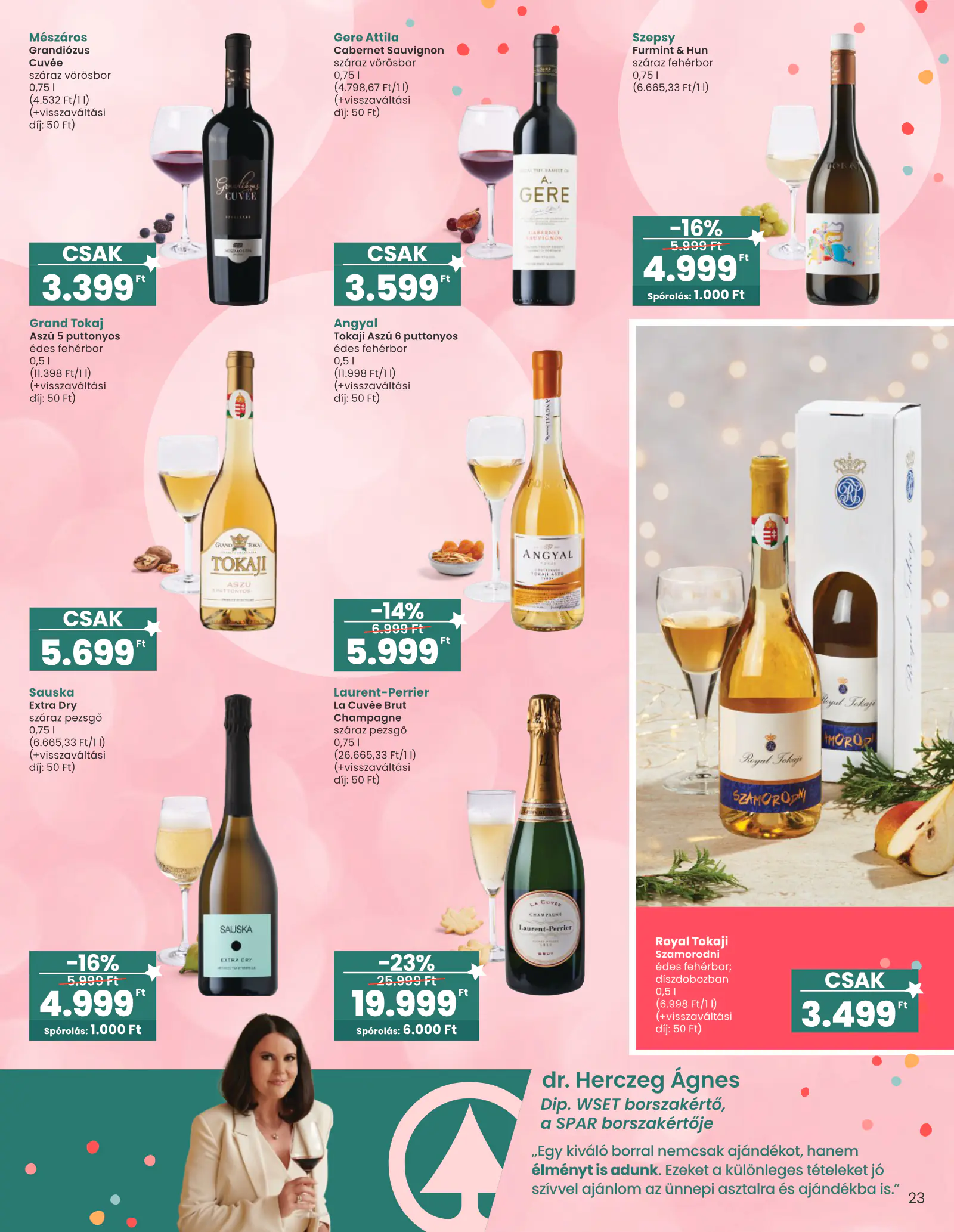 Spar Ajándék katalógus 1., 23. oldal (okt. 15. – nov. 11.)