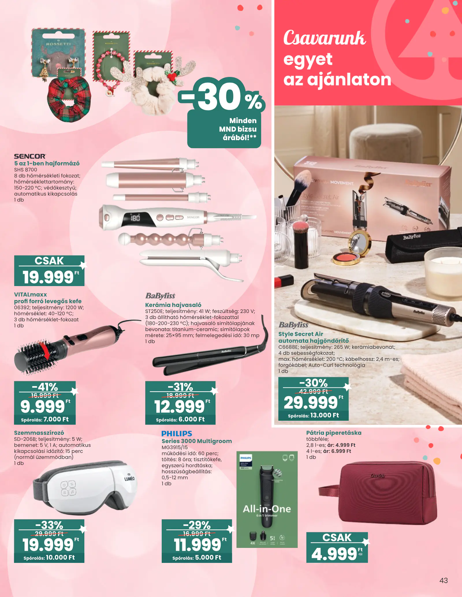 Spar Ajándék katalógus 1., 43. oldal (okt. 15. – nov. 11.)
