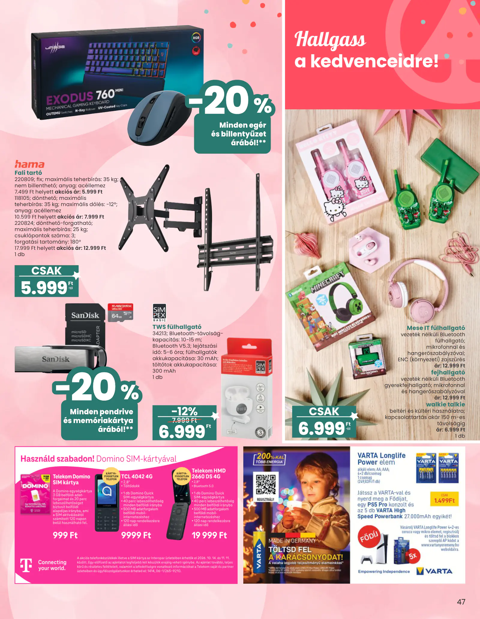 Spar Ajándék katalógus 1., 47. oldal (okt. 15. – nov. 11.)