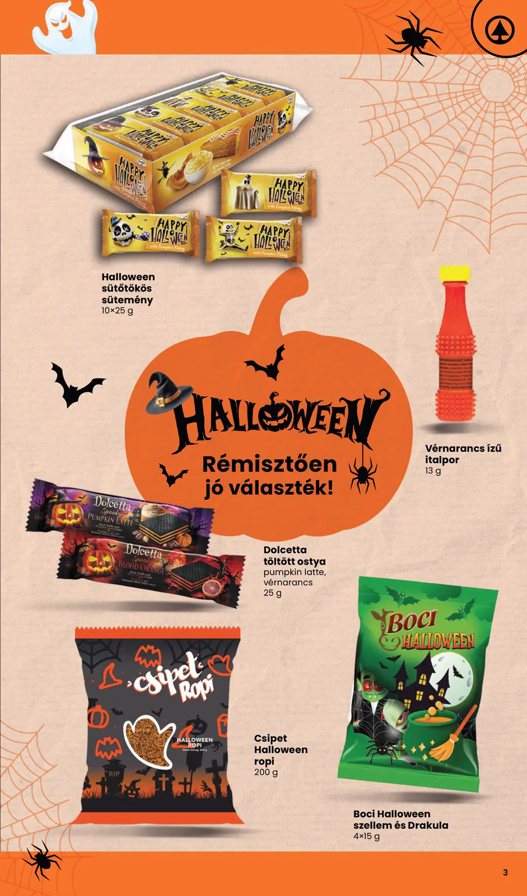 Spar Halloween katalógus, 3. oldal (okt. 1–31.)