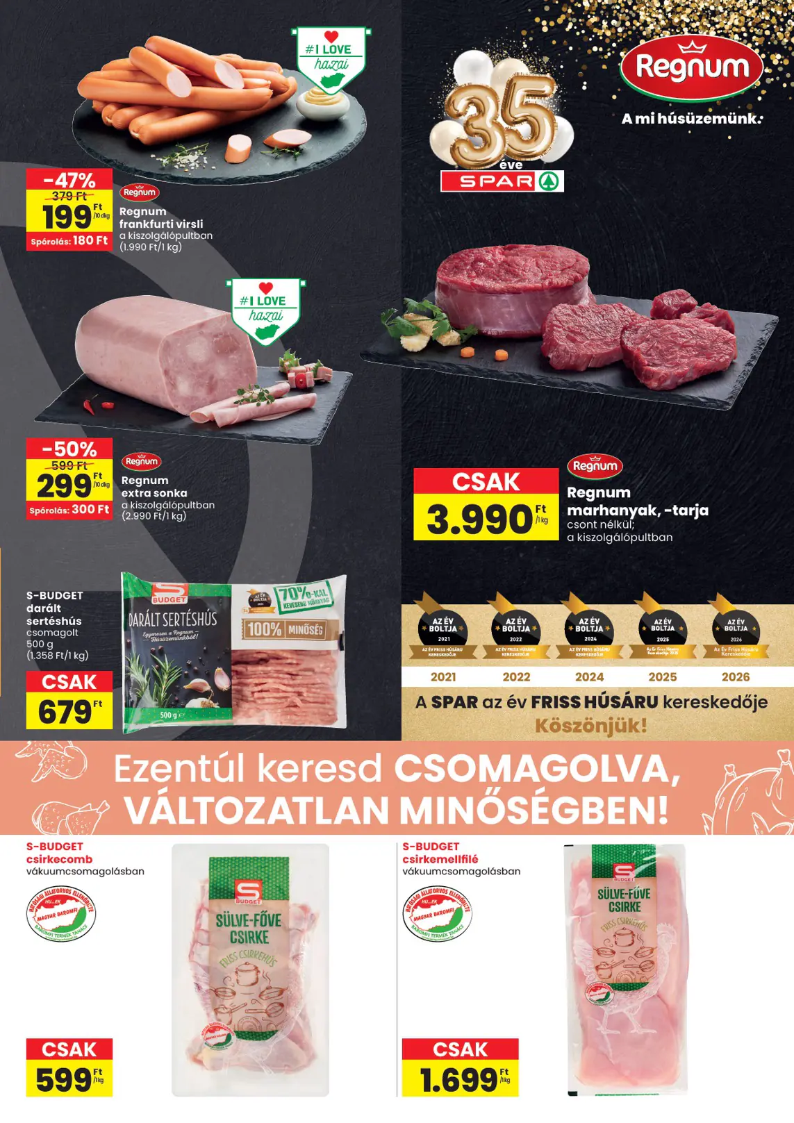 INTERSPAR Hódmezővásárhely üzlet újranyitás, 3. oldal (okt. 8–14.)