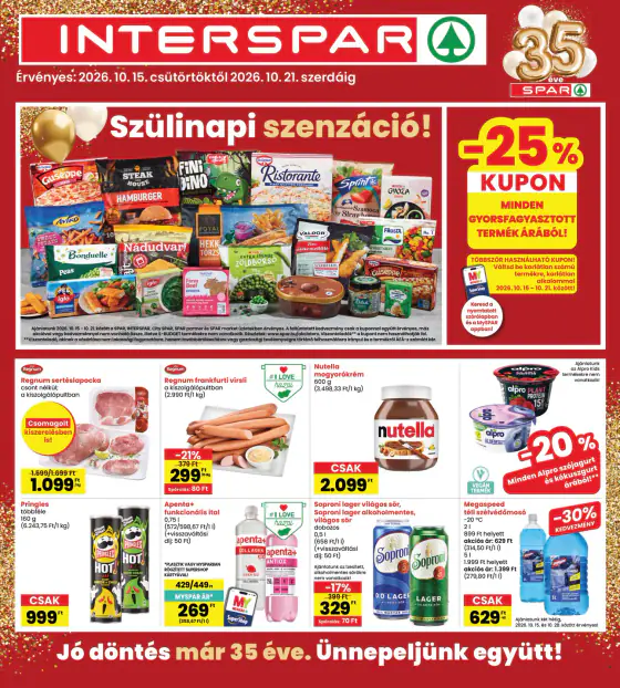 INTERSPAR szórólap – okt. 15–21.