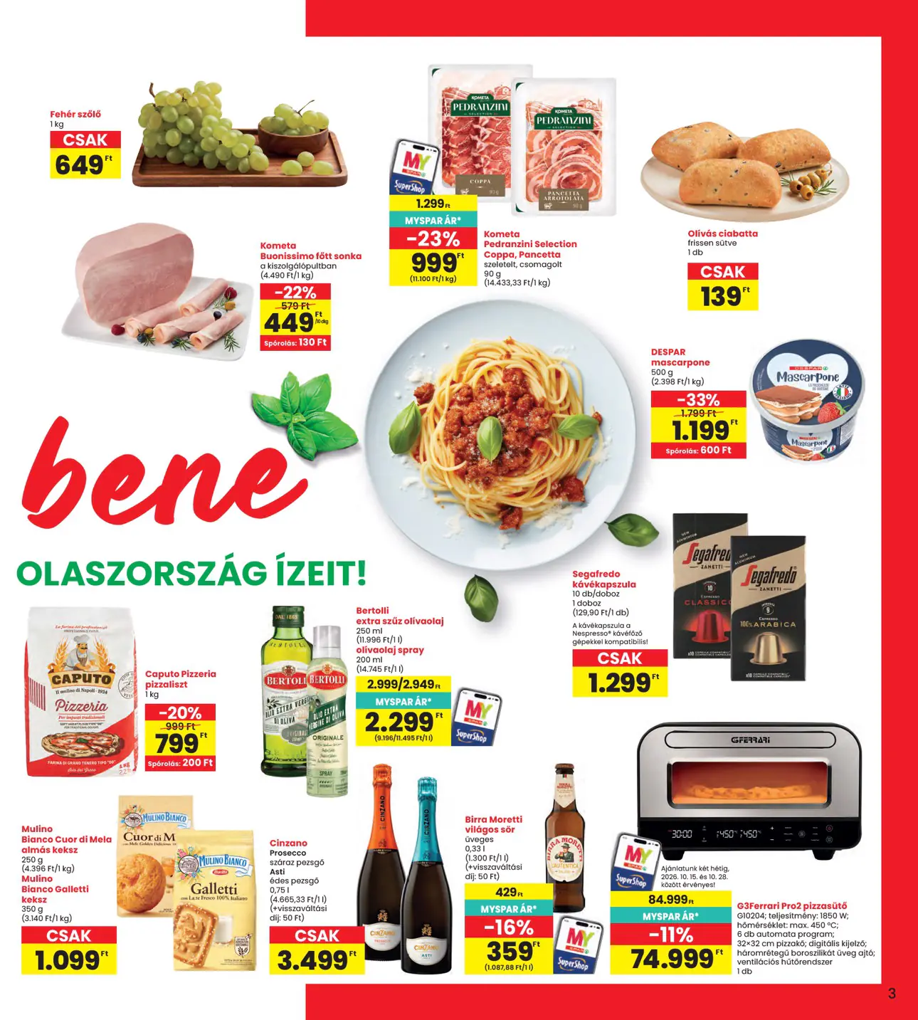 INTERSPAR szórólap, 3. oldal (okt. 15–21.)