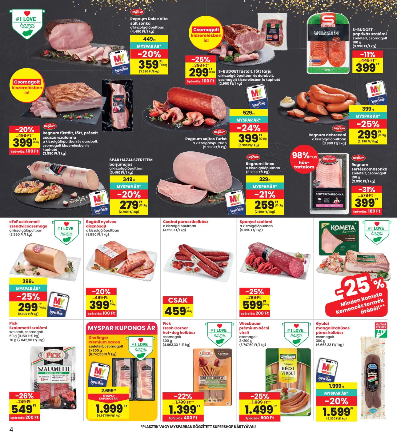 INTERSPAR szórólap, 4. oldal (okt. 15–21.)