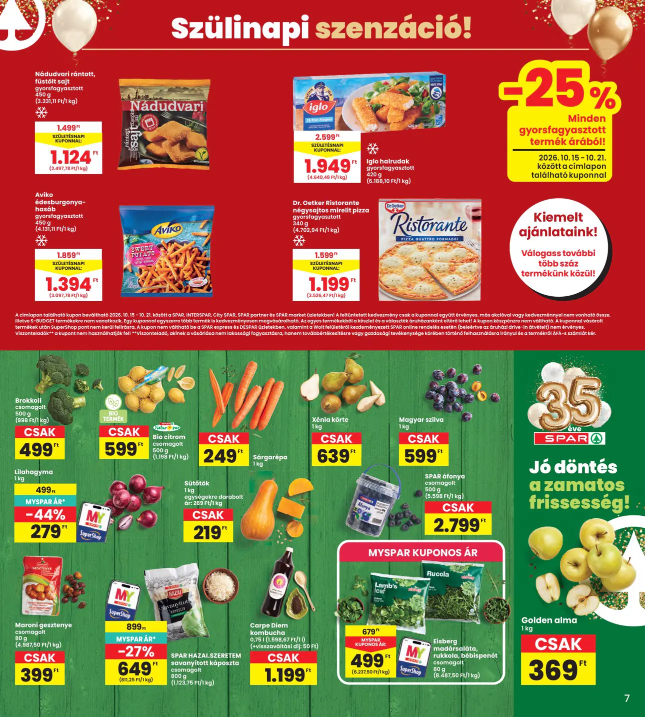 INTERSPAR szórólap, 7. oldal (okt. 15–21.)