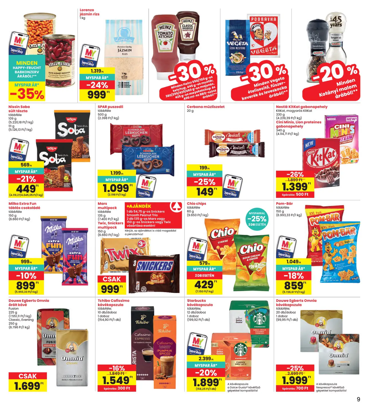 INTERSPAR szórólap, 9. oldal (okt. 15–21.)