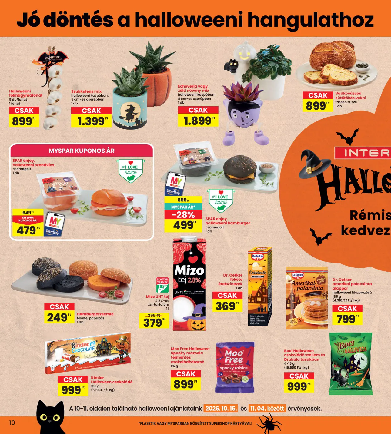 INTERSPAR szórólap, 10. oldal (okt. 15–21.)