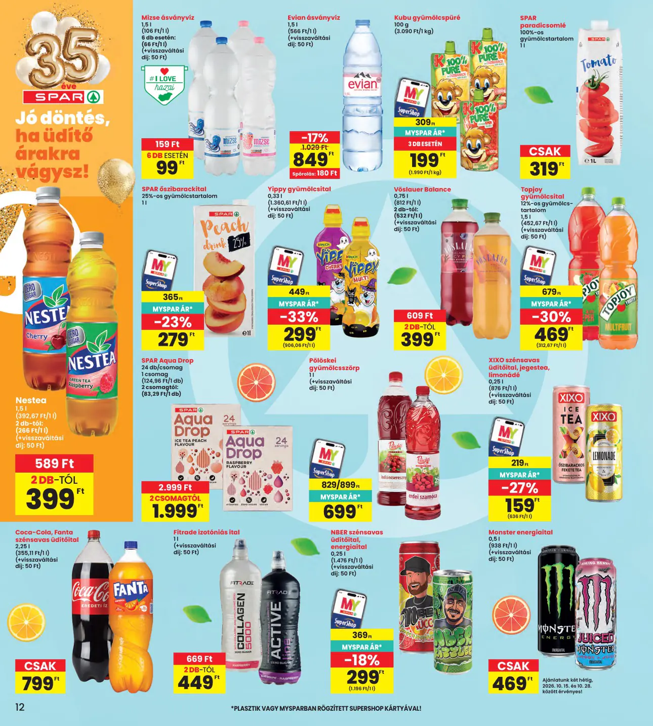 INTERSPAR szórólap, 12. oldal (okt. 15–21.)
