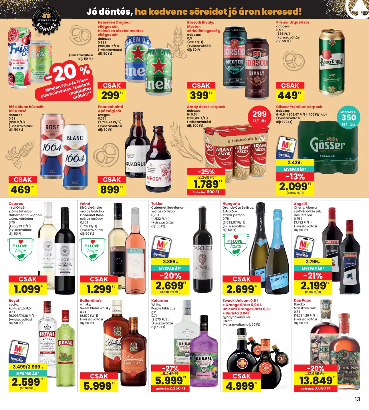 INTERSPAR szórólap, 13. oldal (okt. 15–21.)