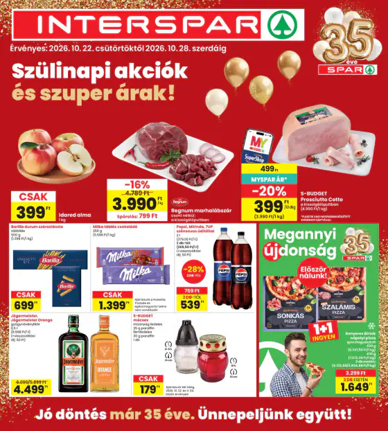 Spar akciós újság, okt. 22–28.