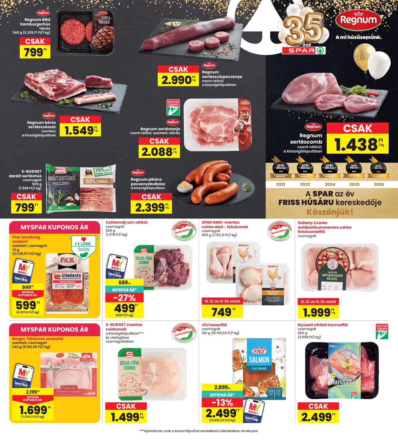 INTERSPAR szórólap, 7. oldal (okt. 22–28.)