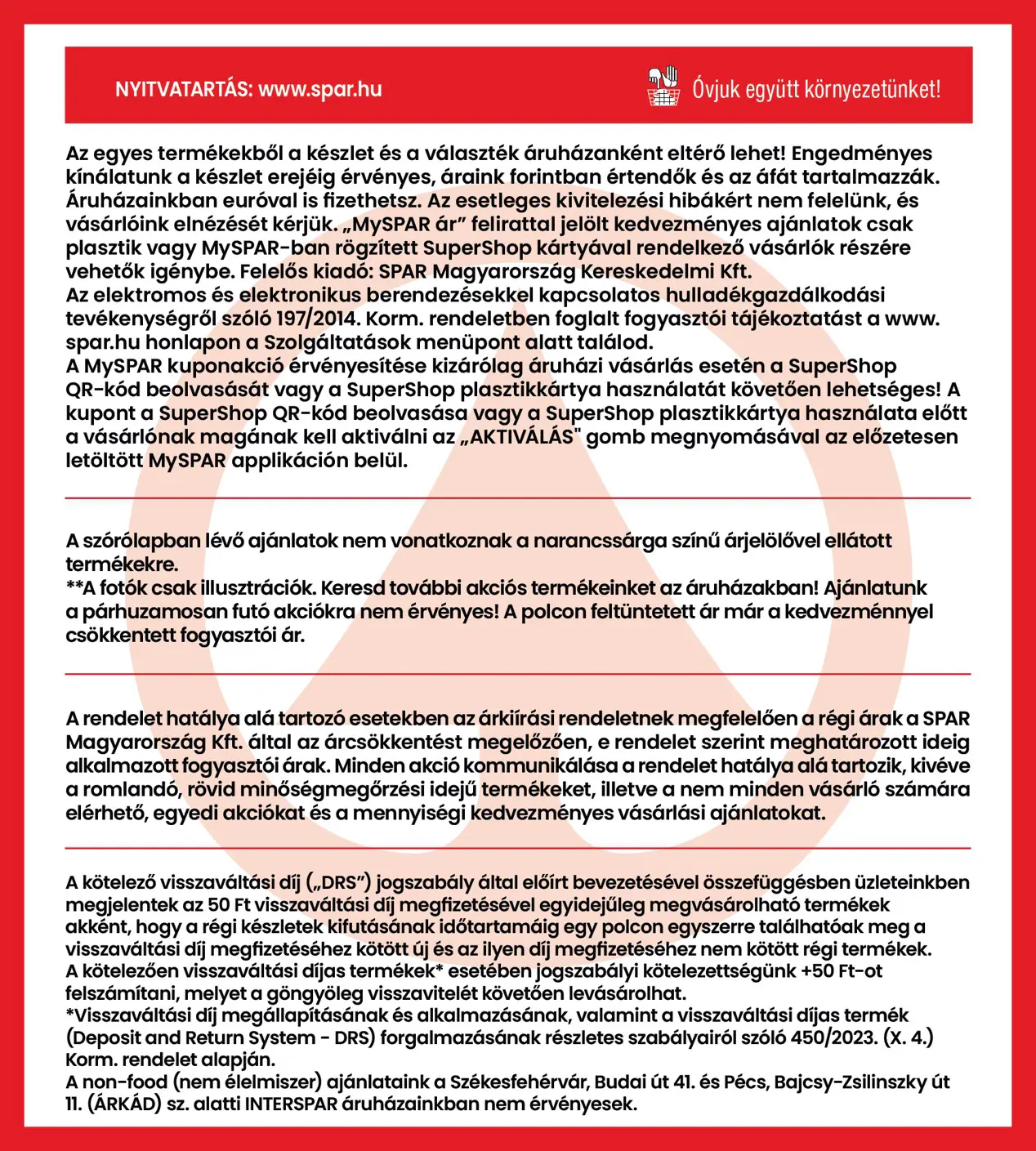 INTERSPAR szórólap, 46. oldal (okt. 22–28.)