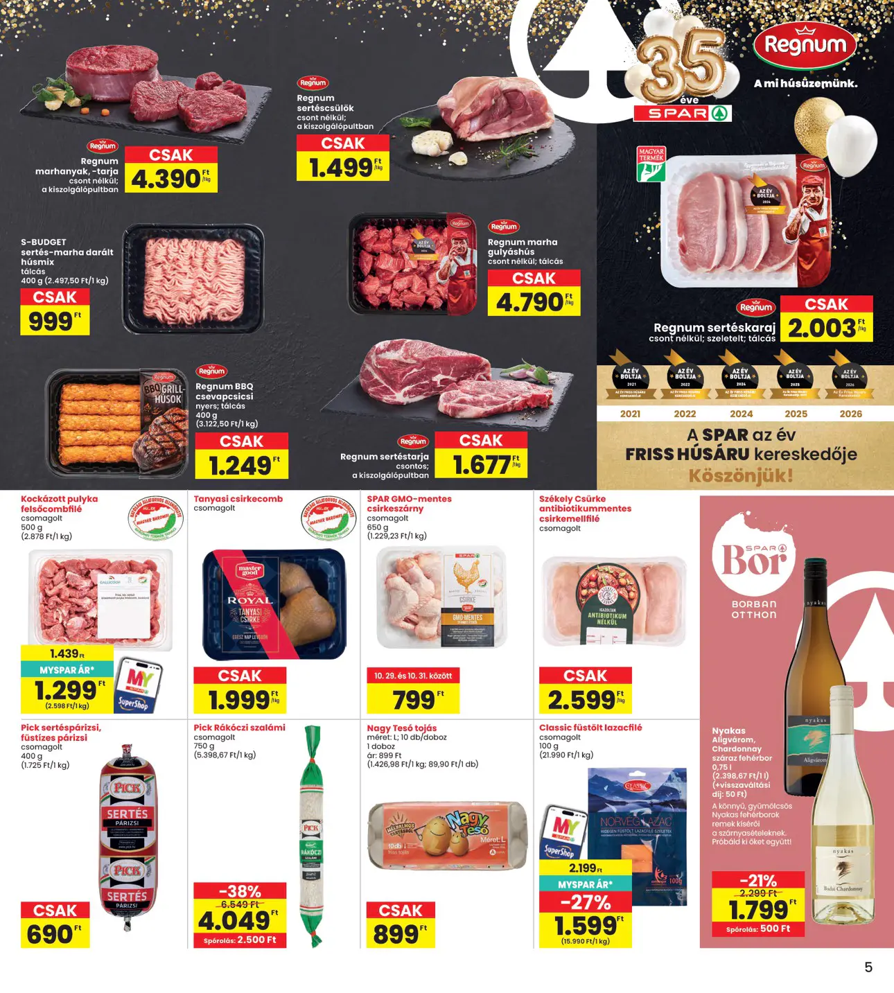 INTERSPAR szórólap, 5. oldal (okt. 29. – nov. 4.)