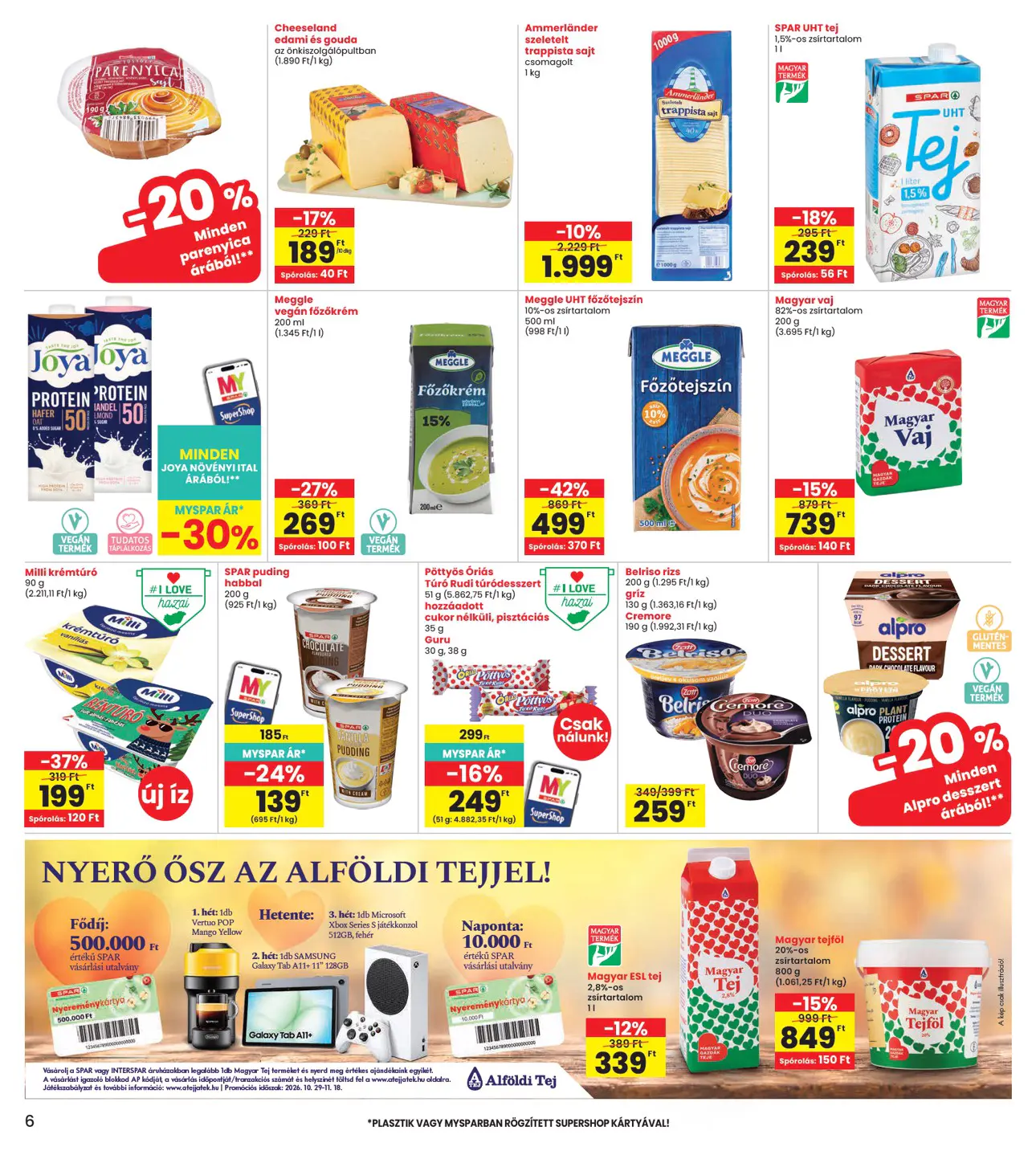 INTERSPAR szórólap, 6. oldal (okt. 29. – nov. 4.)
