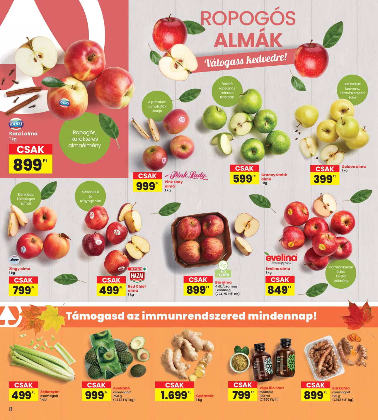 INTERSPAR szórólap, 8. oldal (okt. 29. – nov. 4.)