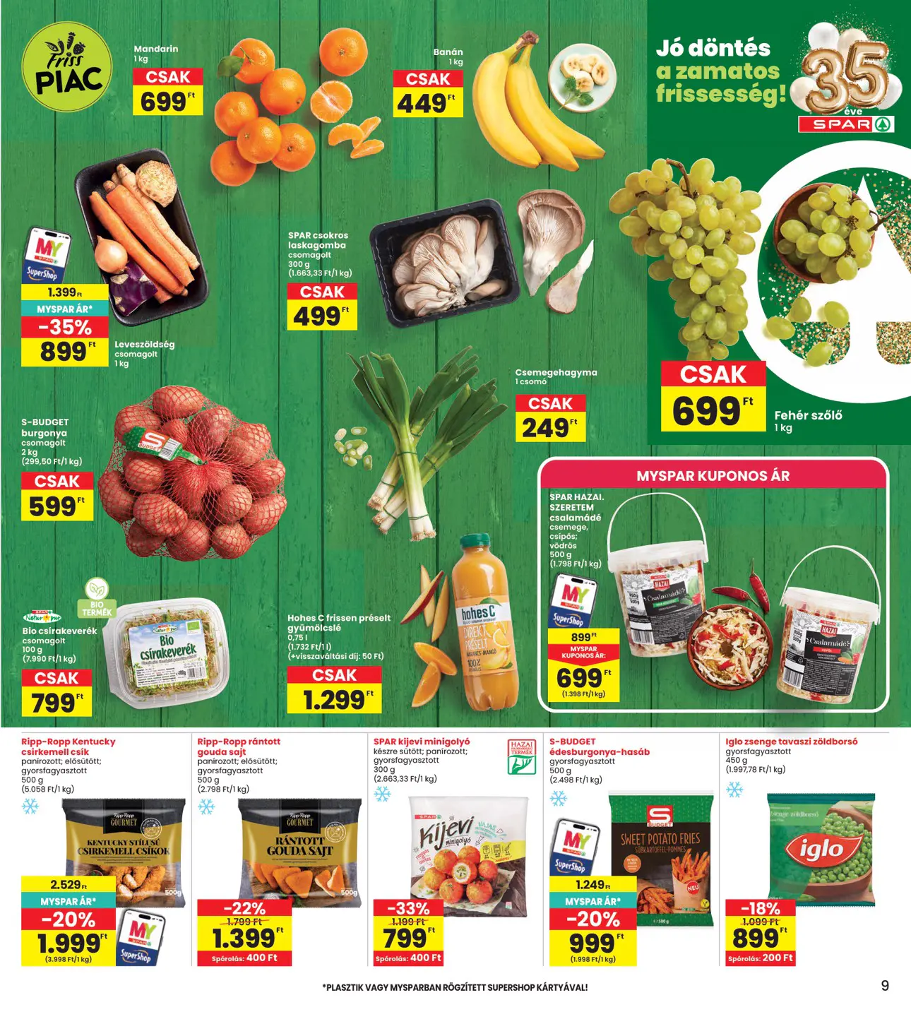 INTERSPAR szórólap, 9. oldal (okt. 29. – nov. 4.)