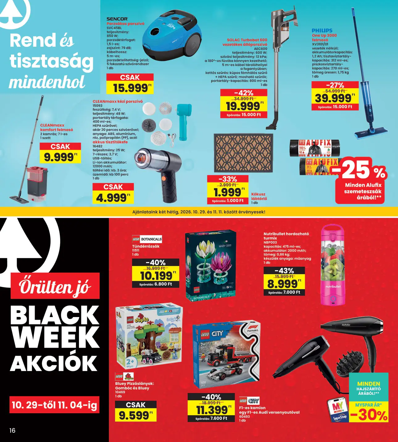 INTERSPAR szórólap, 16. oldal (okt. 29. – nov. 4.)