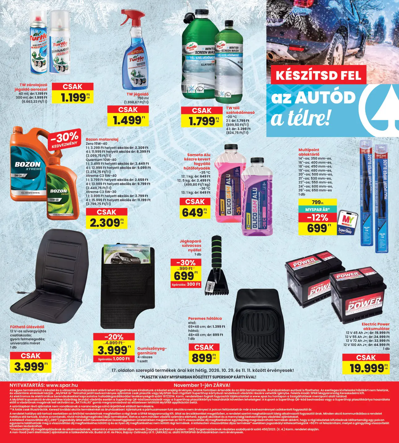 INTERSPAR szórólap, 17. oldal (okt. 29. – nov. 4.)