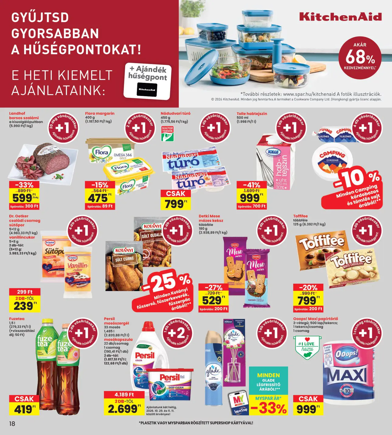 INTERSPAR szórólap, 18. oldal (okt. 29. – nov. 4.)