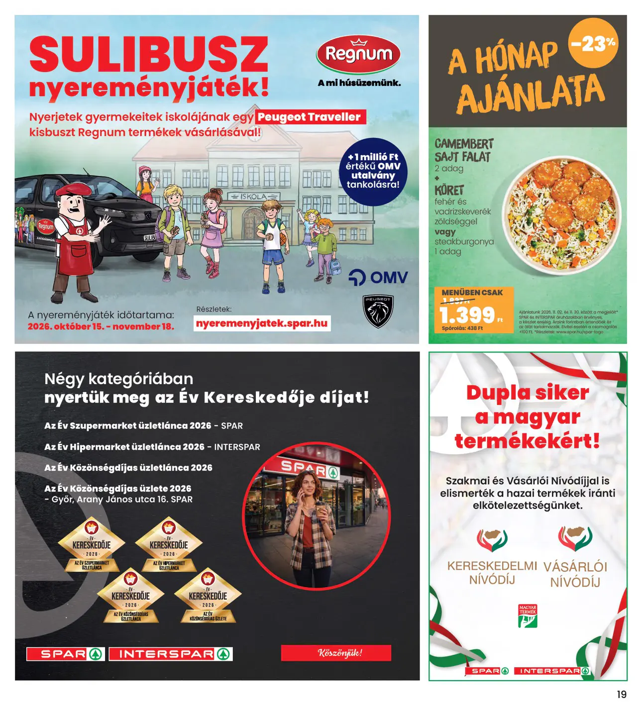 INTERSPAR szórólap, 19. oldal (okt. 29. – nov. 4.)