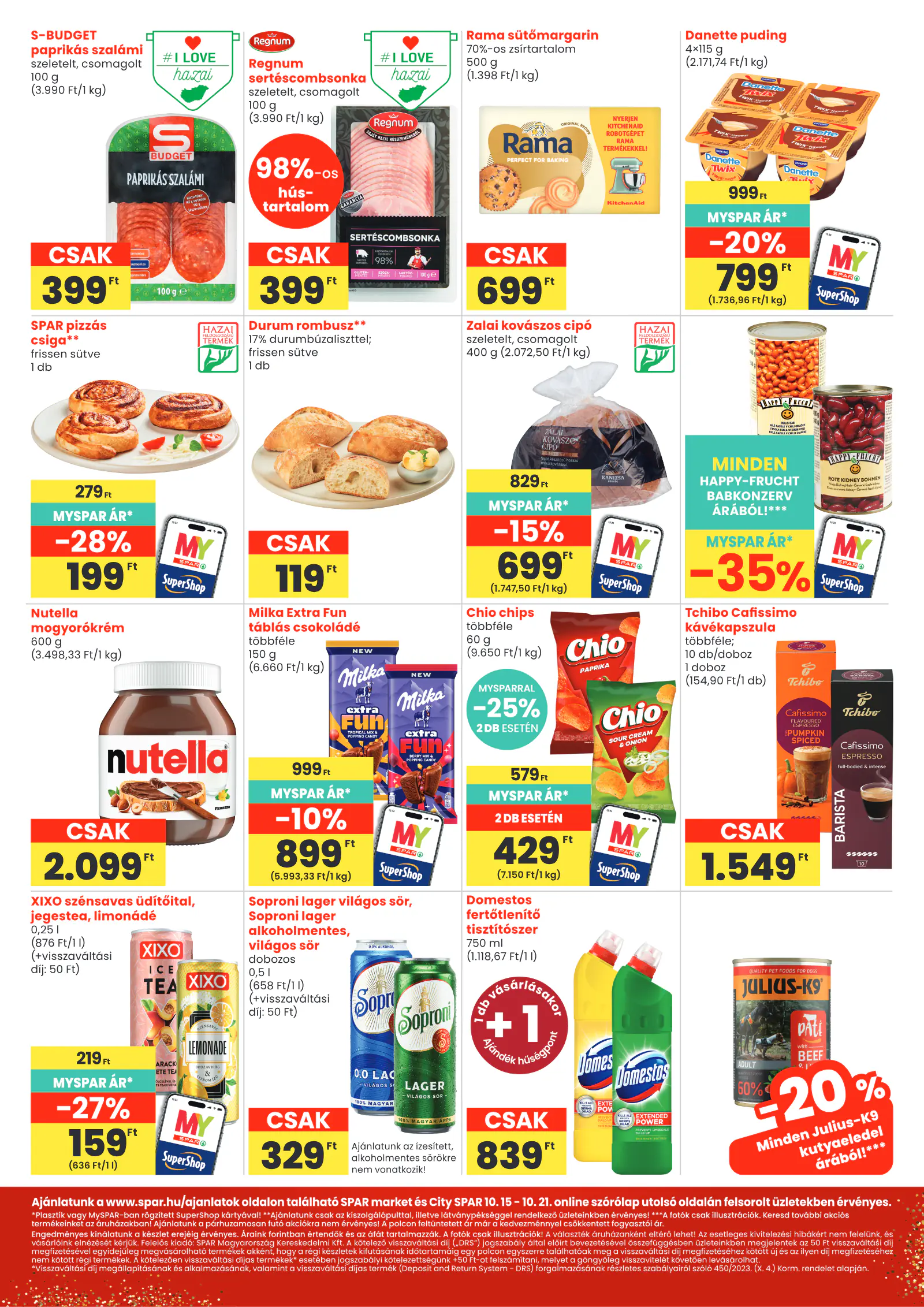 Spar market és City SPAR, 2. oldal (okt. 15–21.)