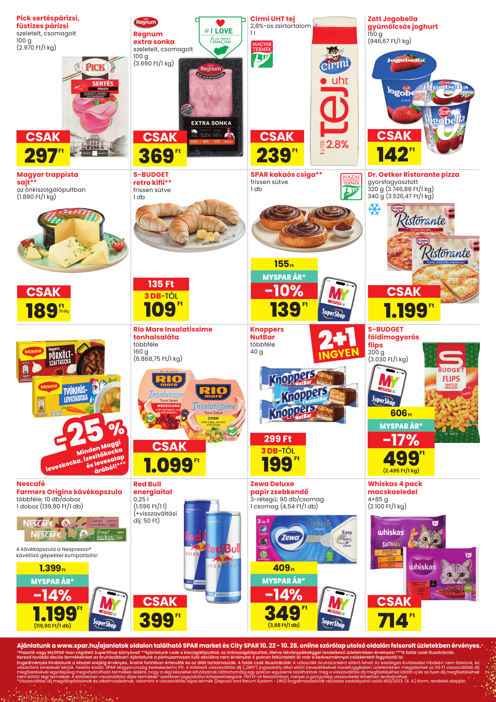Spar market és City SPAR, 2. oldal (okt. 22–28.)