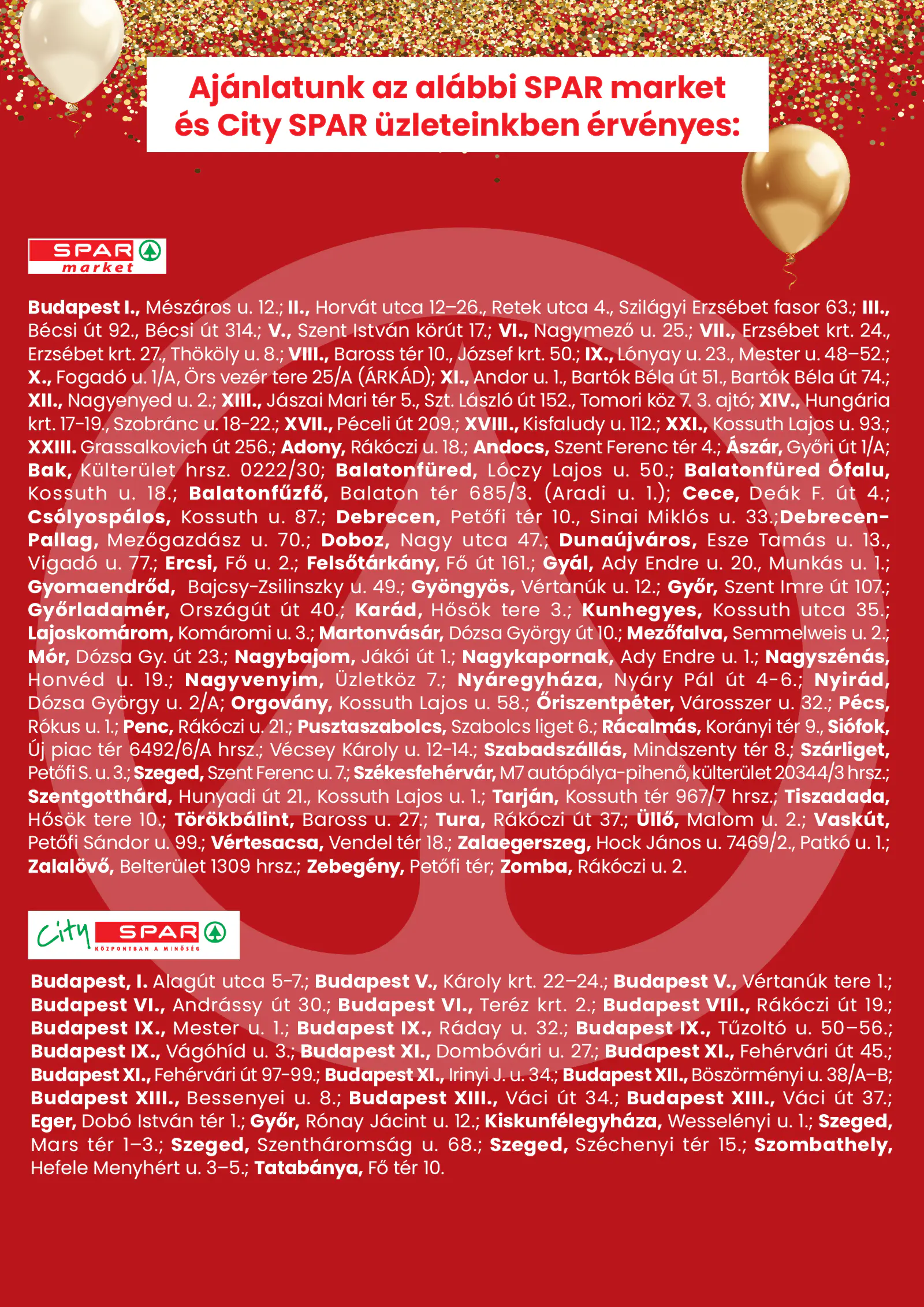 Spar market és City SPAR, 3. oldal (okt. 22–28.)