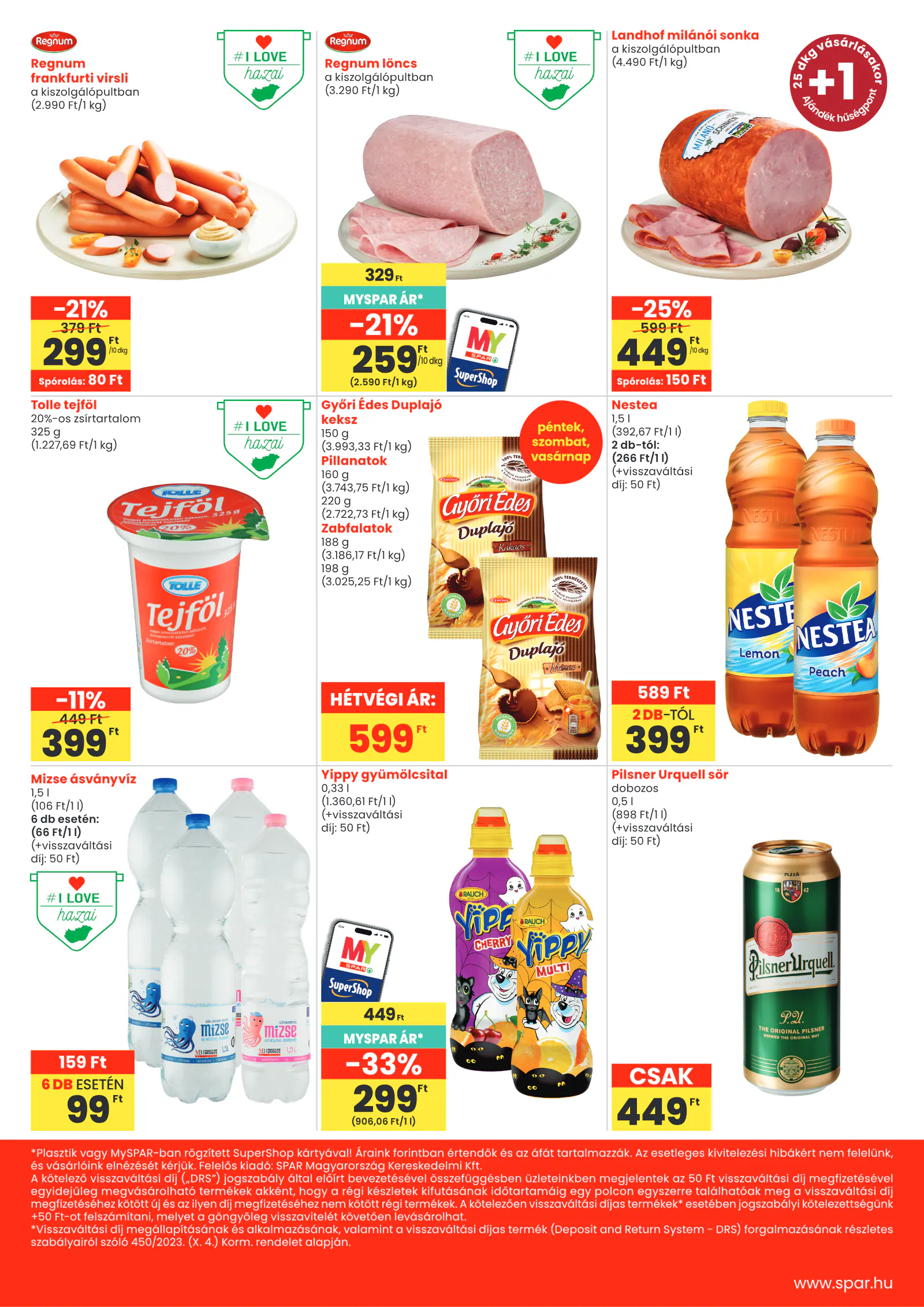 Spar market Nagykapornak, Zalalövő, 2. oldal (okt. 15-étől)