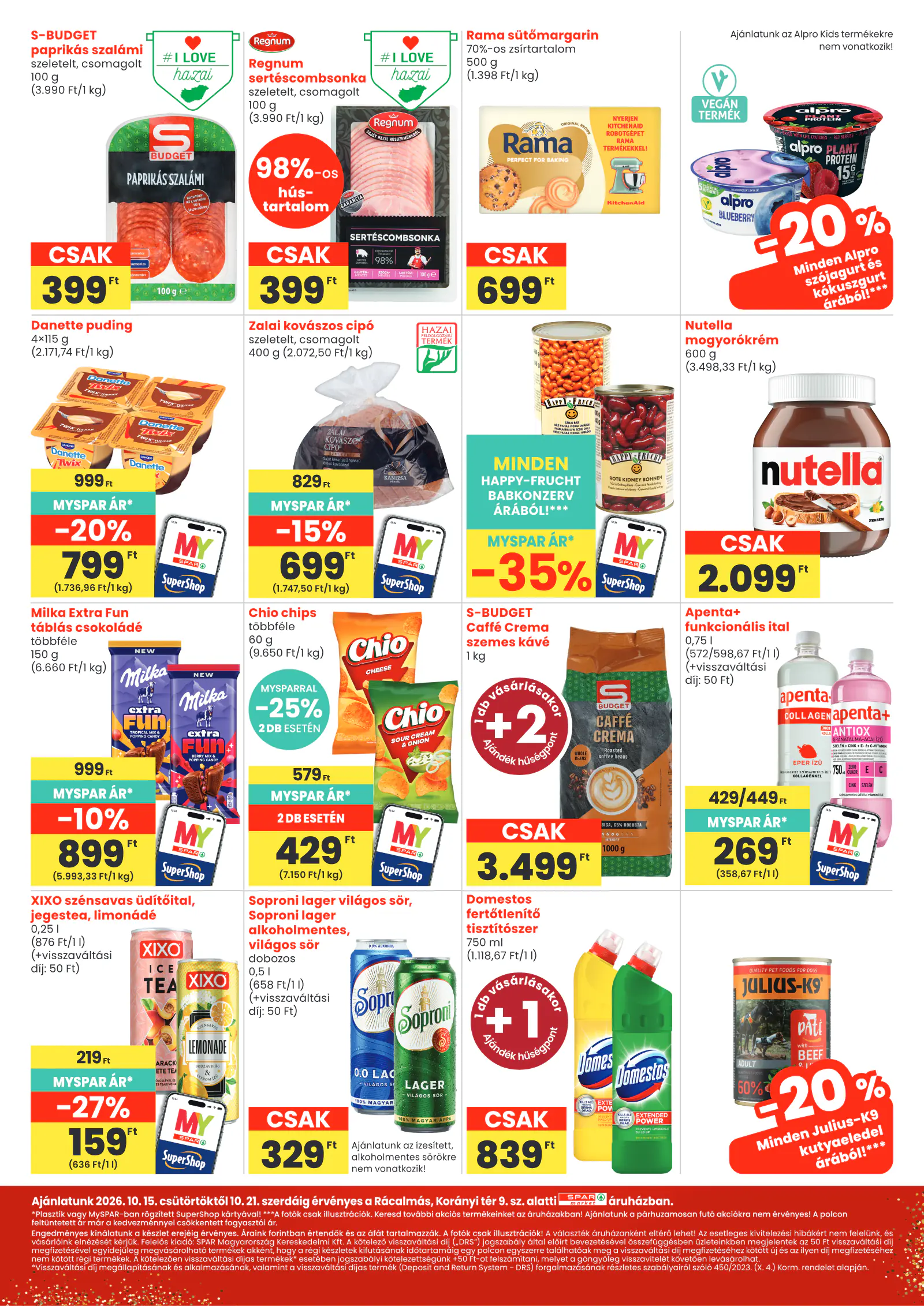 Spar market Rácalmás, 3. oldal (okt. 15–21.)