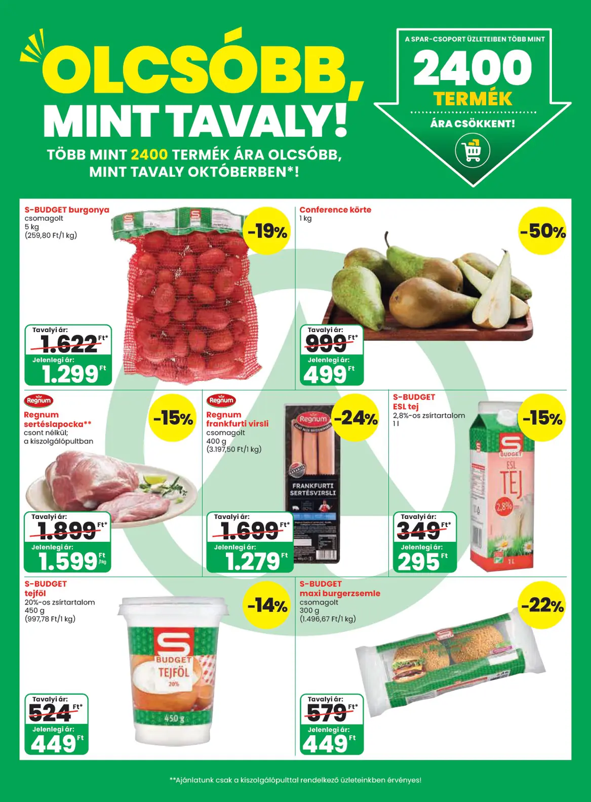 Spar szórólap, 5. oldal (okt. 8–14.)