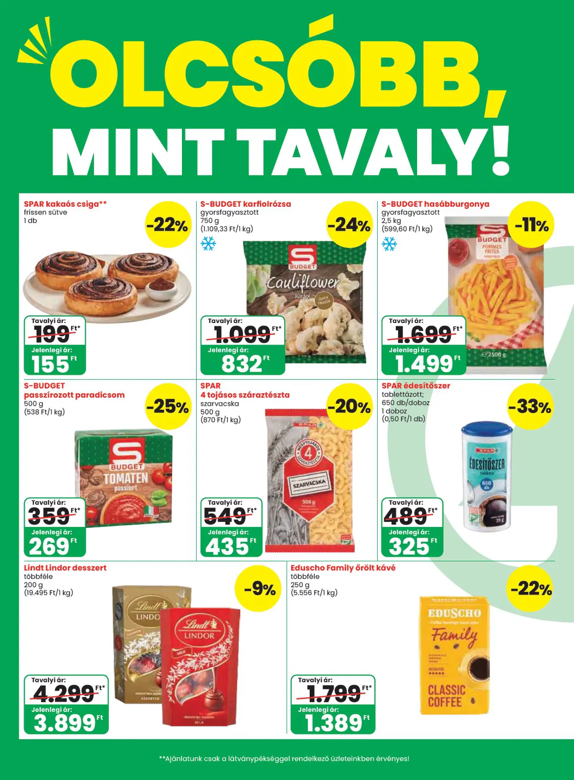 Spar szórólap, 6. oldal (okt. 8–14.)