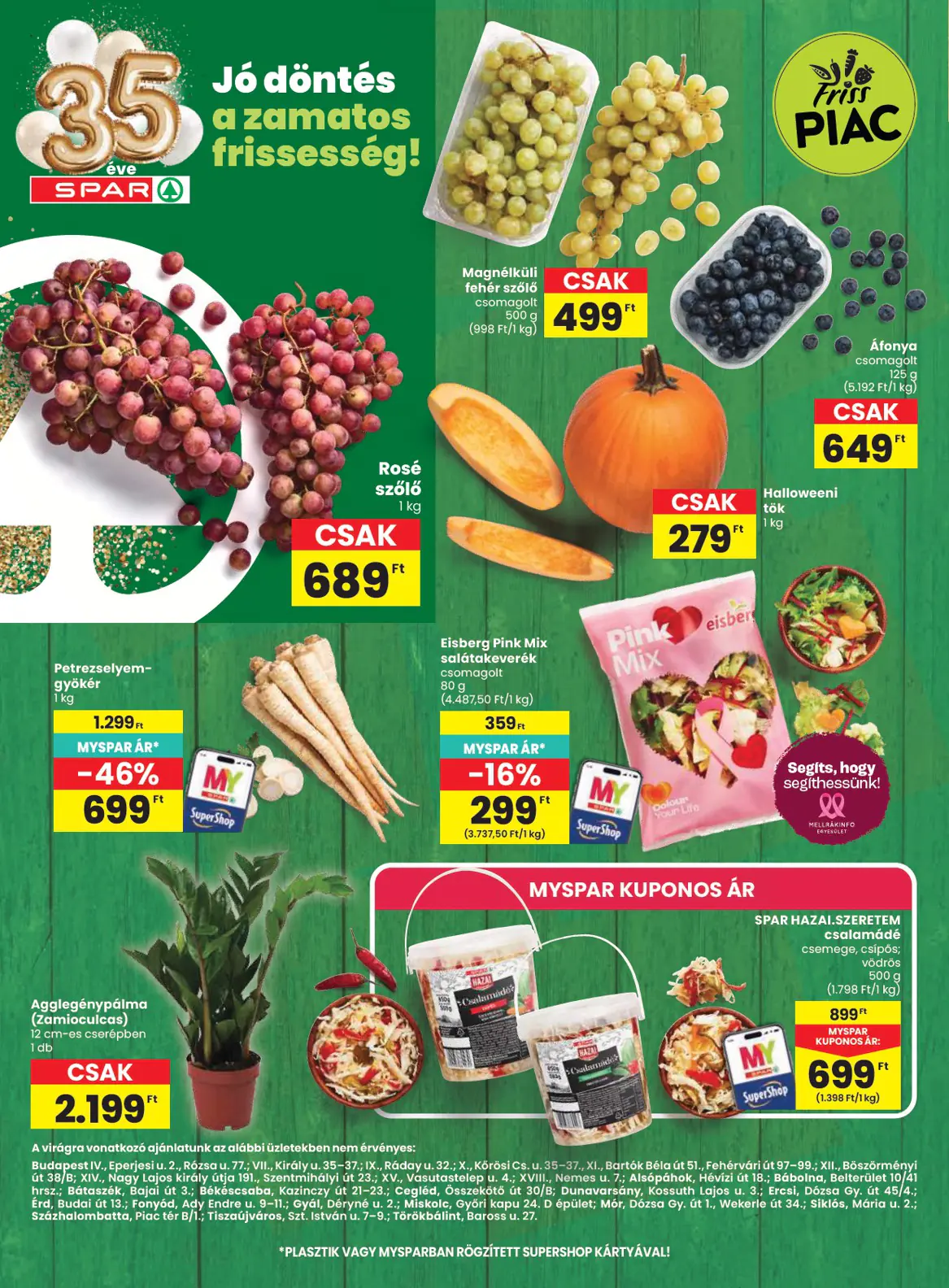 Spar szórólap, 10. oldal (okt. 8–14.)